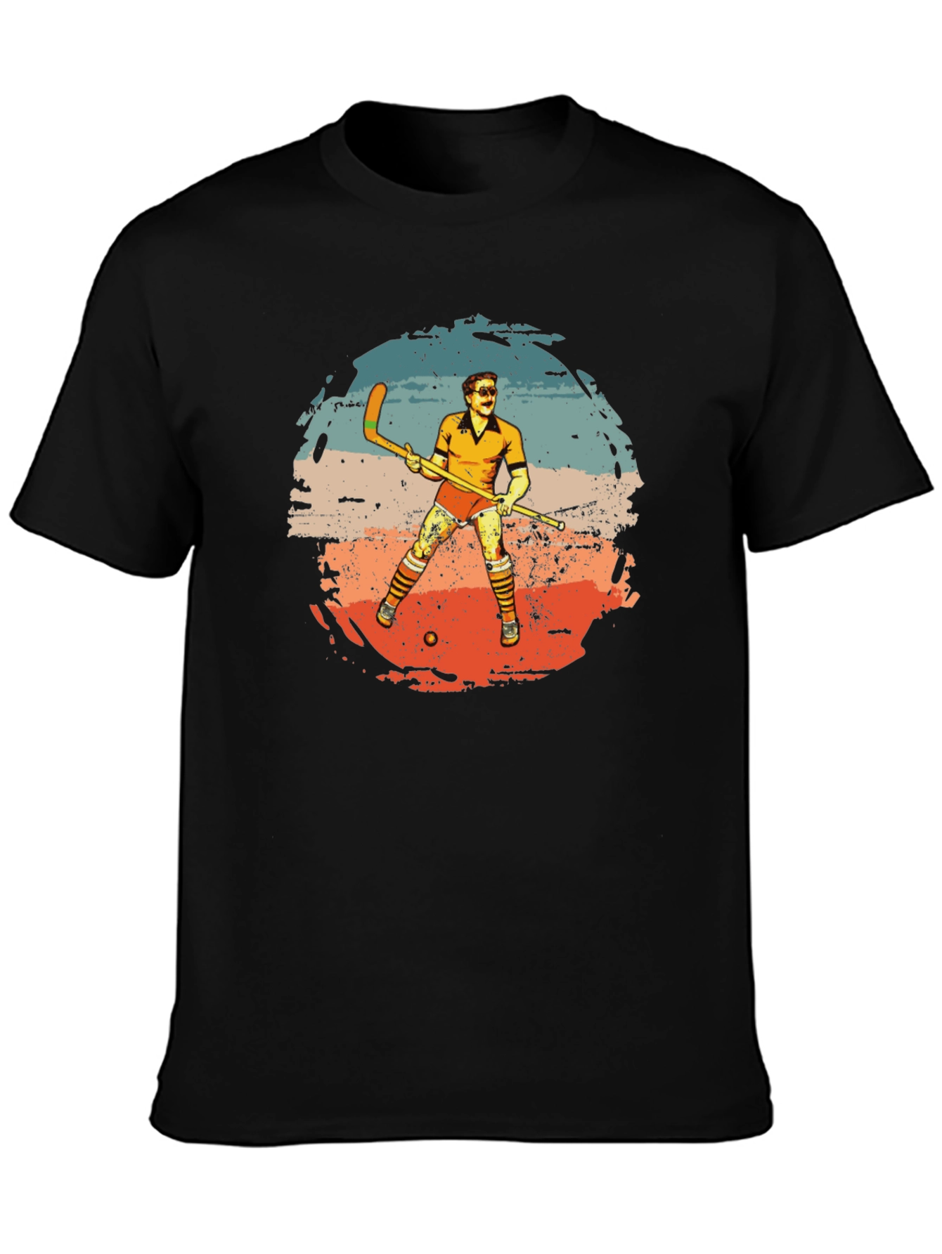 Retro Hockey Player Graphic Tee