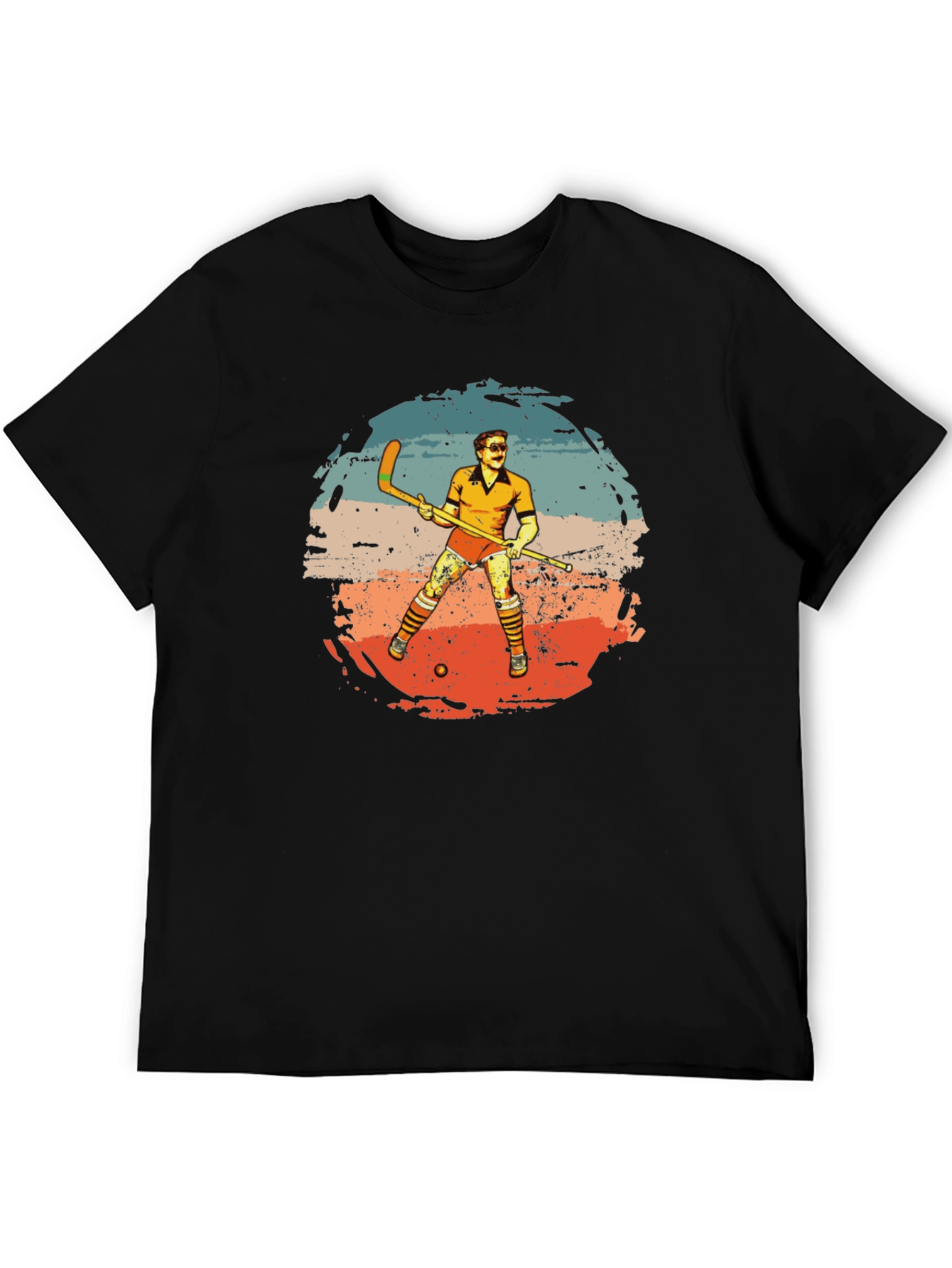 Retro Hockey Player Graphic Tee