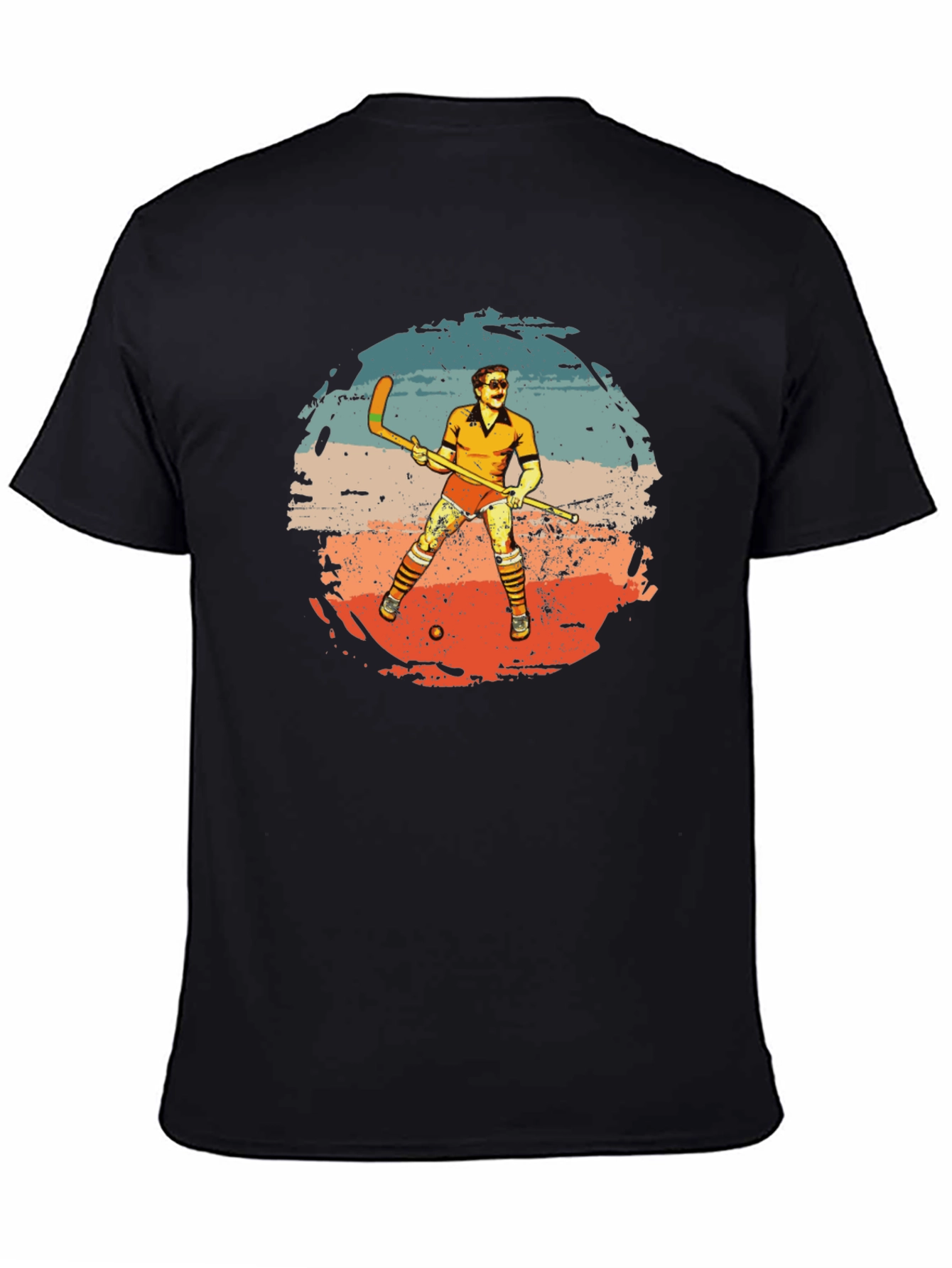 Retro Hockey Player Graphic Tee