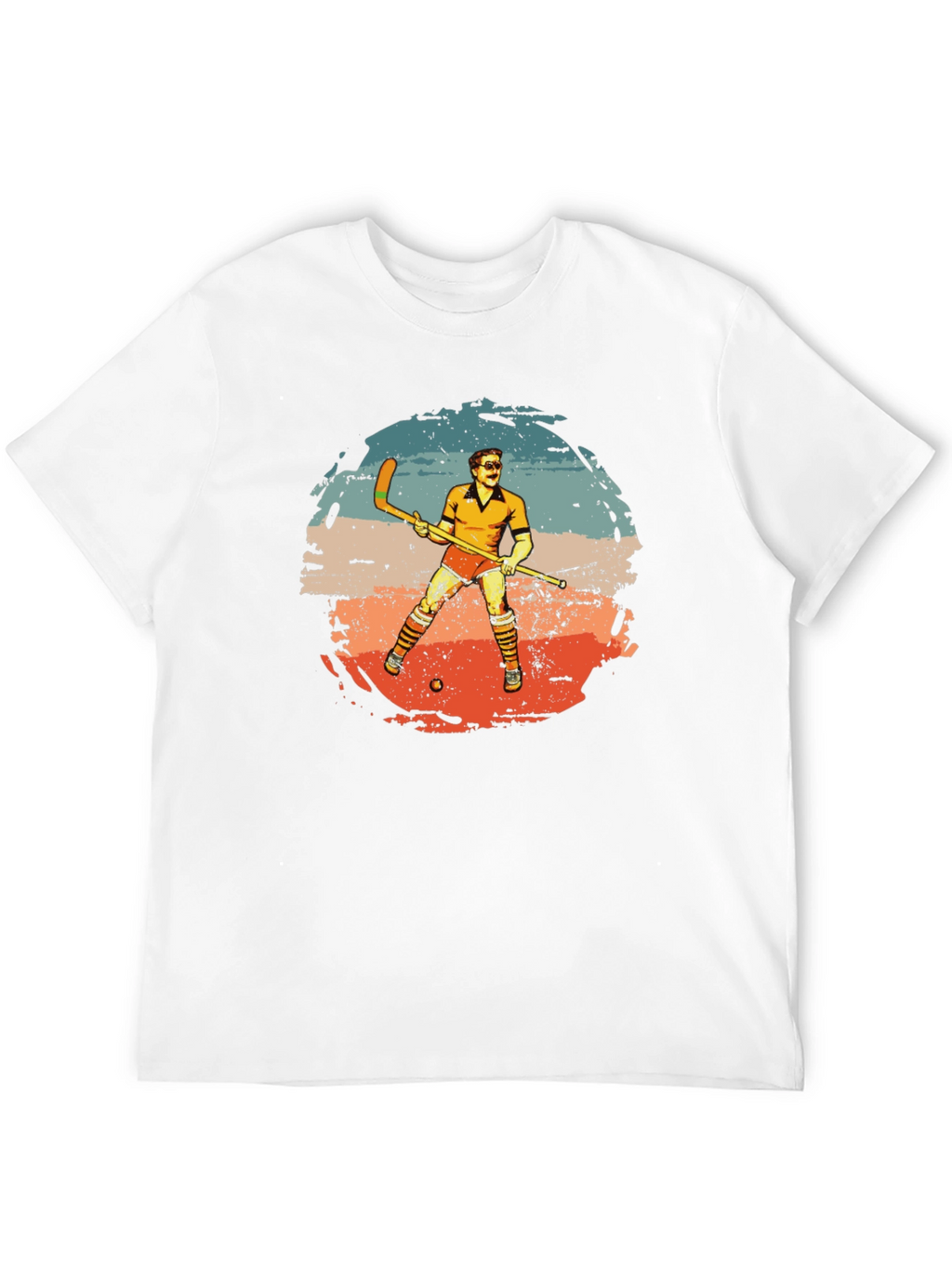 Retro Hockey Player Graphic Tee