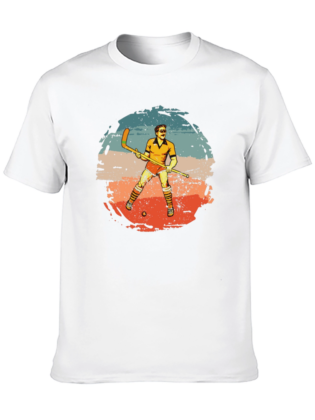Retro Hockey Player Graphic Tee