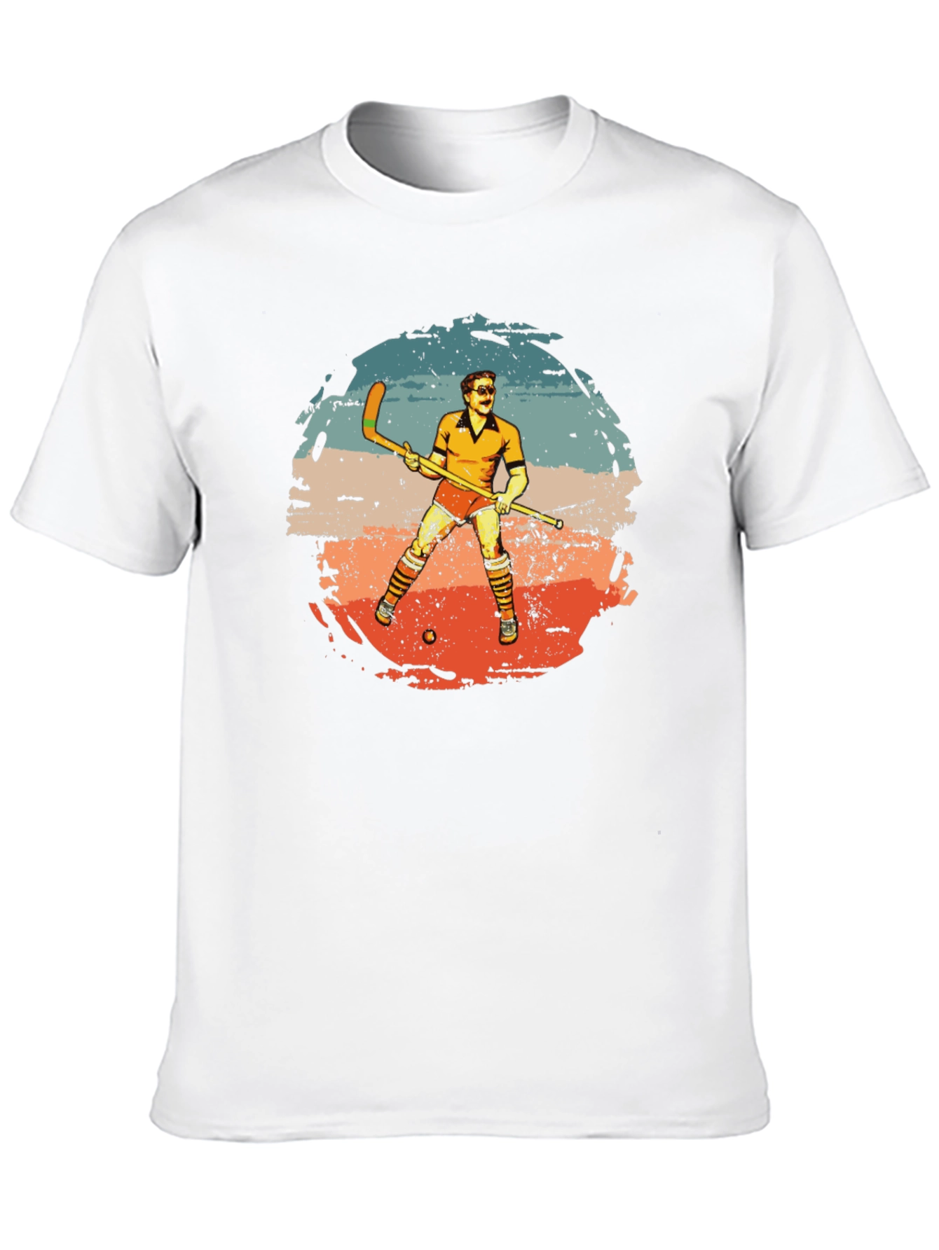 Retro Hockey Player Graphic Tee
