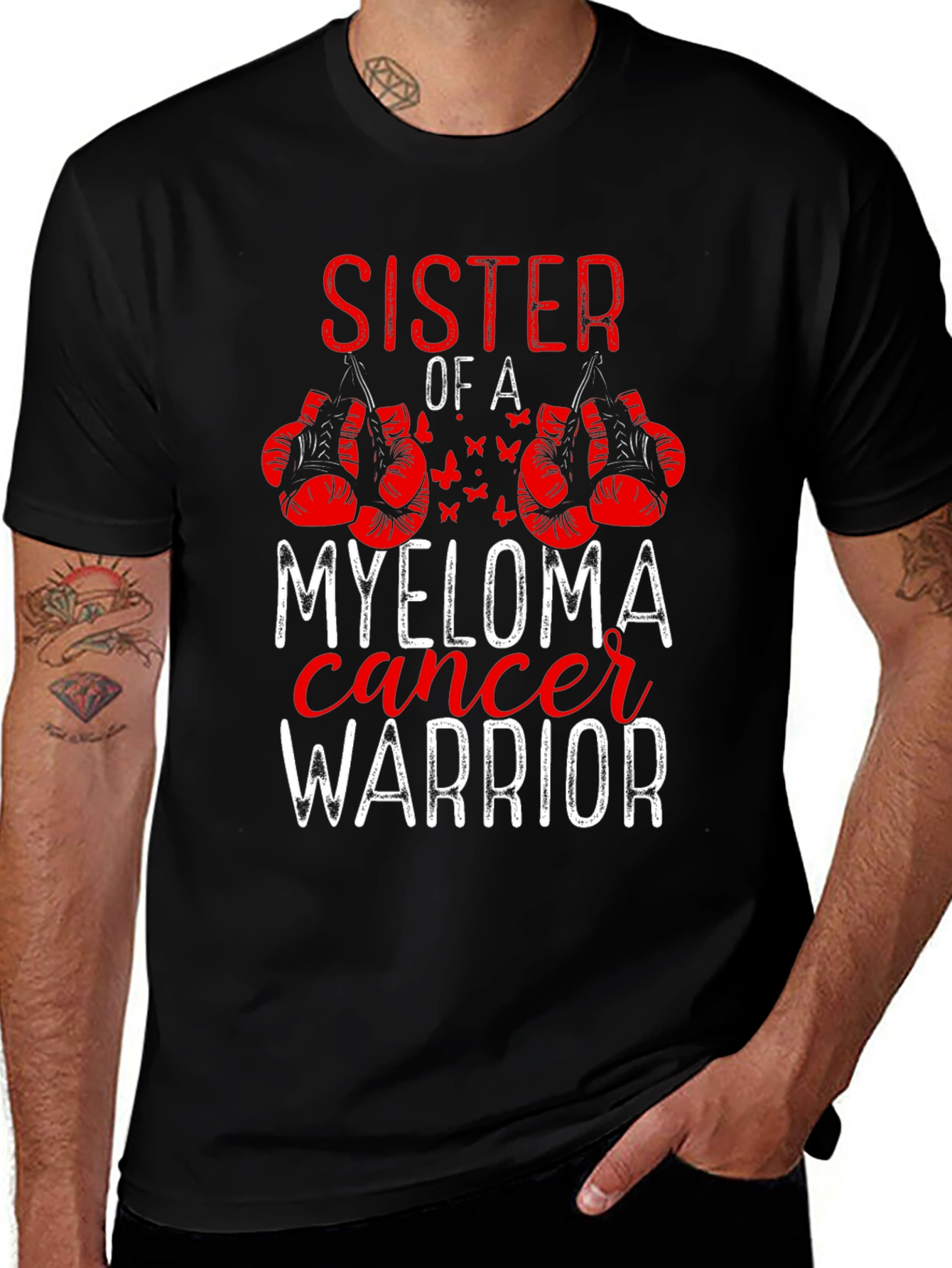 Sister of a Myeloma Cancer Warrior T-Shirt