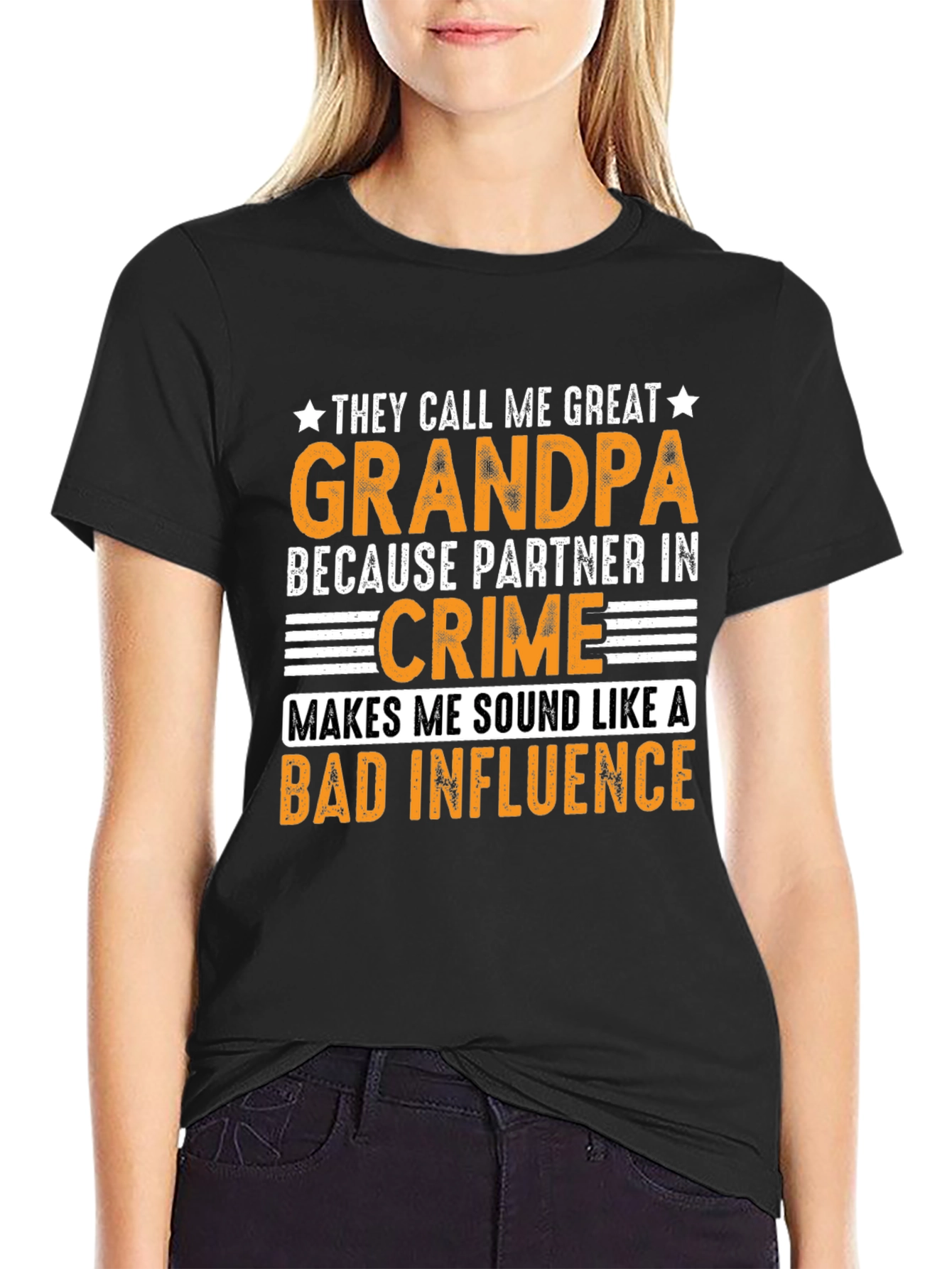 Great Grandpa Bad Influence Graphic T-Shirt