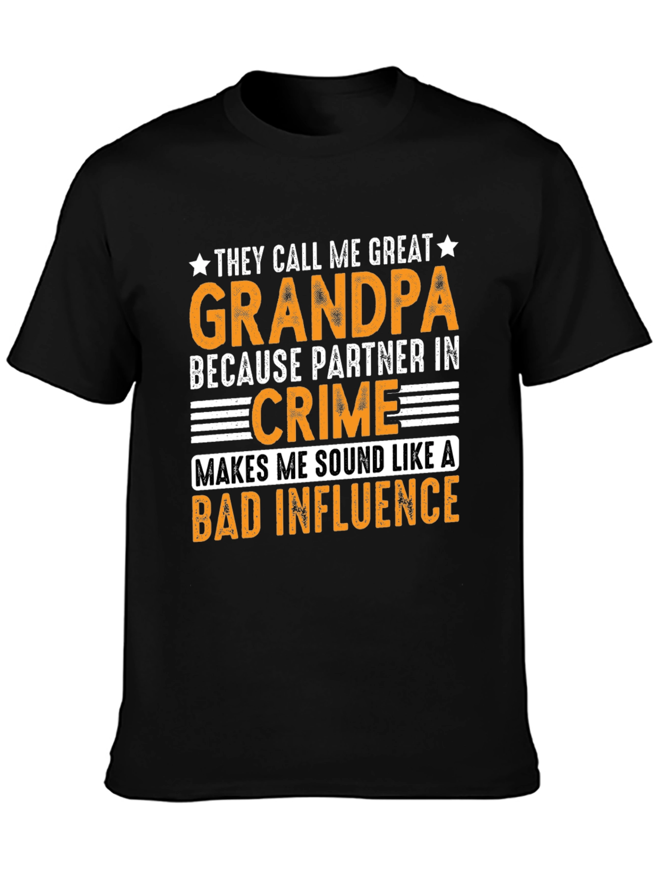 Great Grandpa Bad Influence Graphic T-Shirt