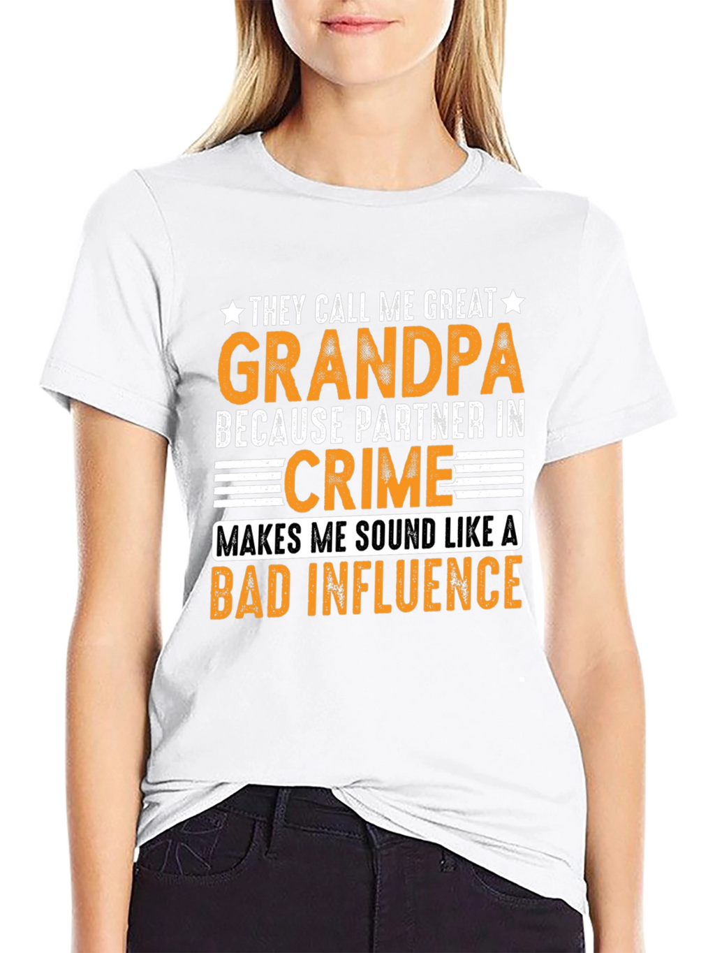 Great Grandpa Bad Influence Graphic T-Shirt