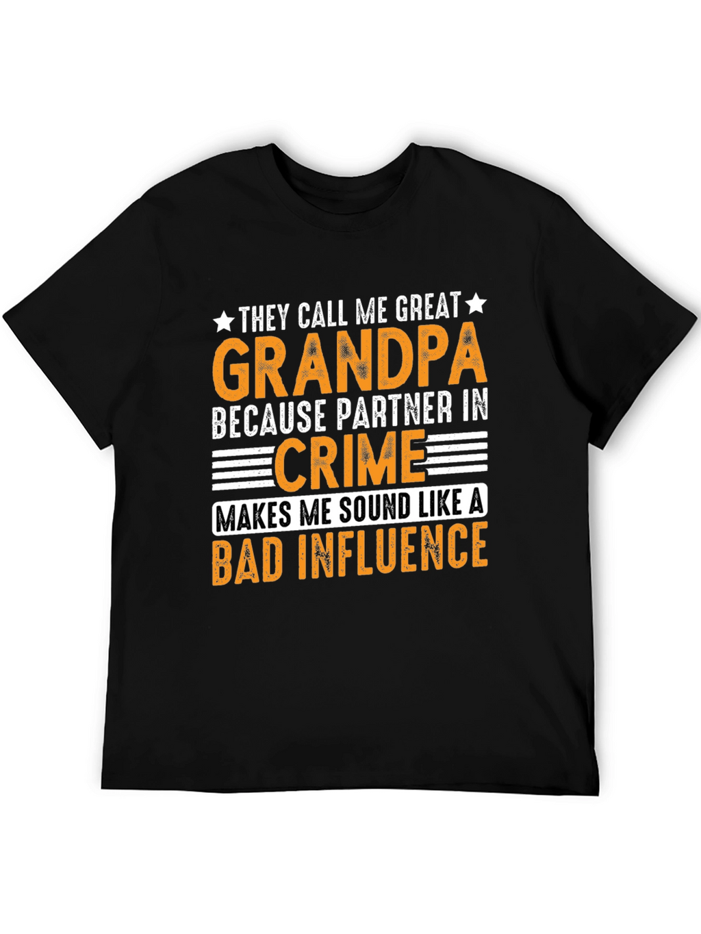 Great Grandpa Bad Influence Graphic T-Shirt