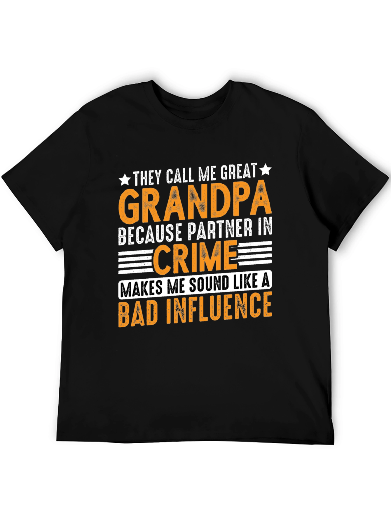 Great Grandpa Bad Influence Graphic T-Shirt