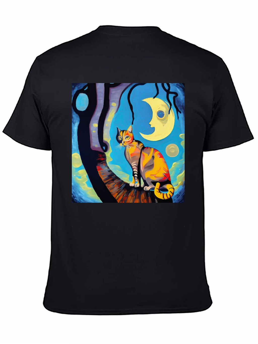 Starry Night Cat T-Shirt
