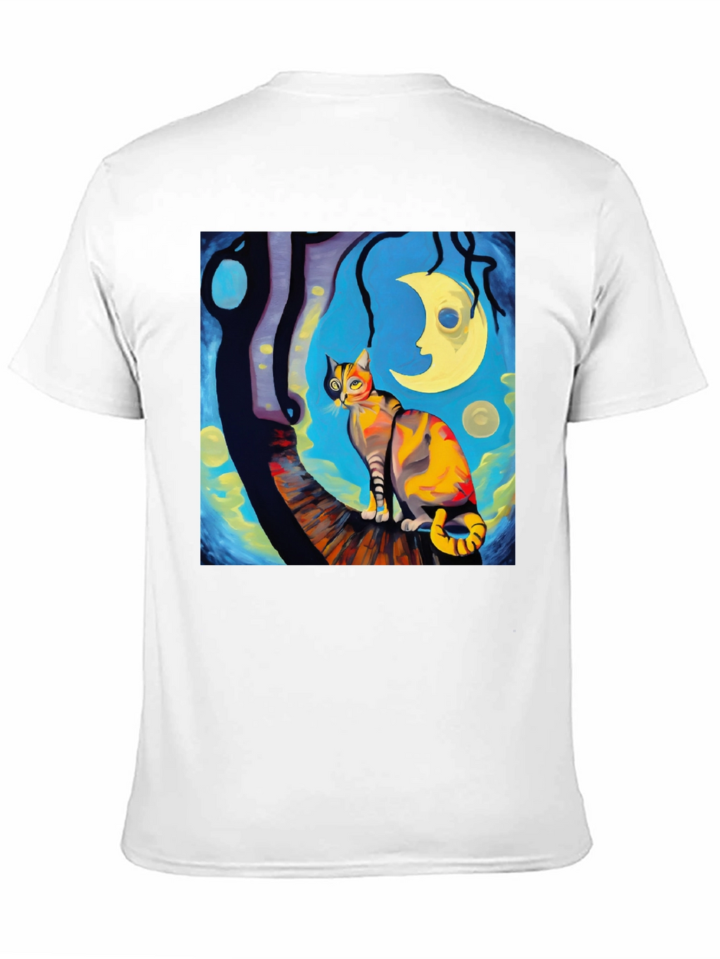 Starry Night Cat T-Shirt