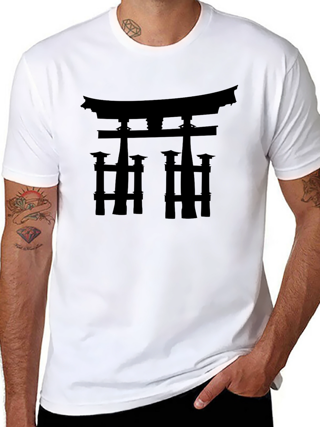 Torii Gate Graphic Tee - Japanese Architecture Shirt