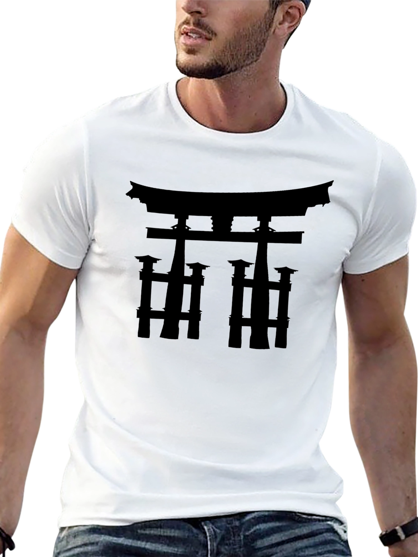 Torii Gate Graphic Tee - Japanese Architecture Shirt