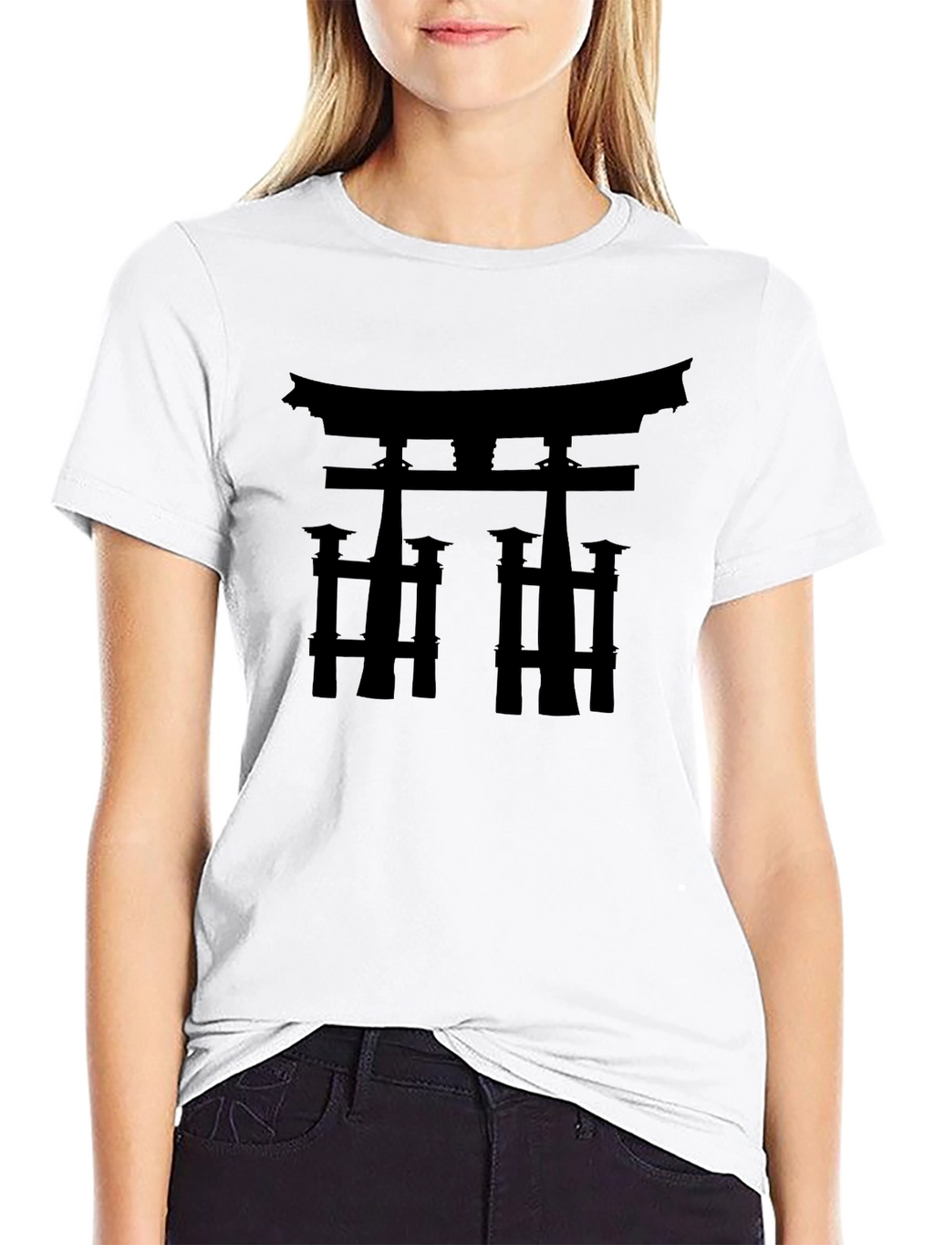 Torii Gate Graphic Tee - Japanese Architecture Shirt