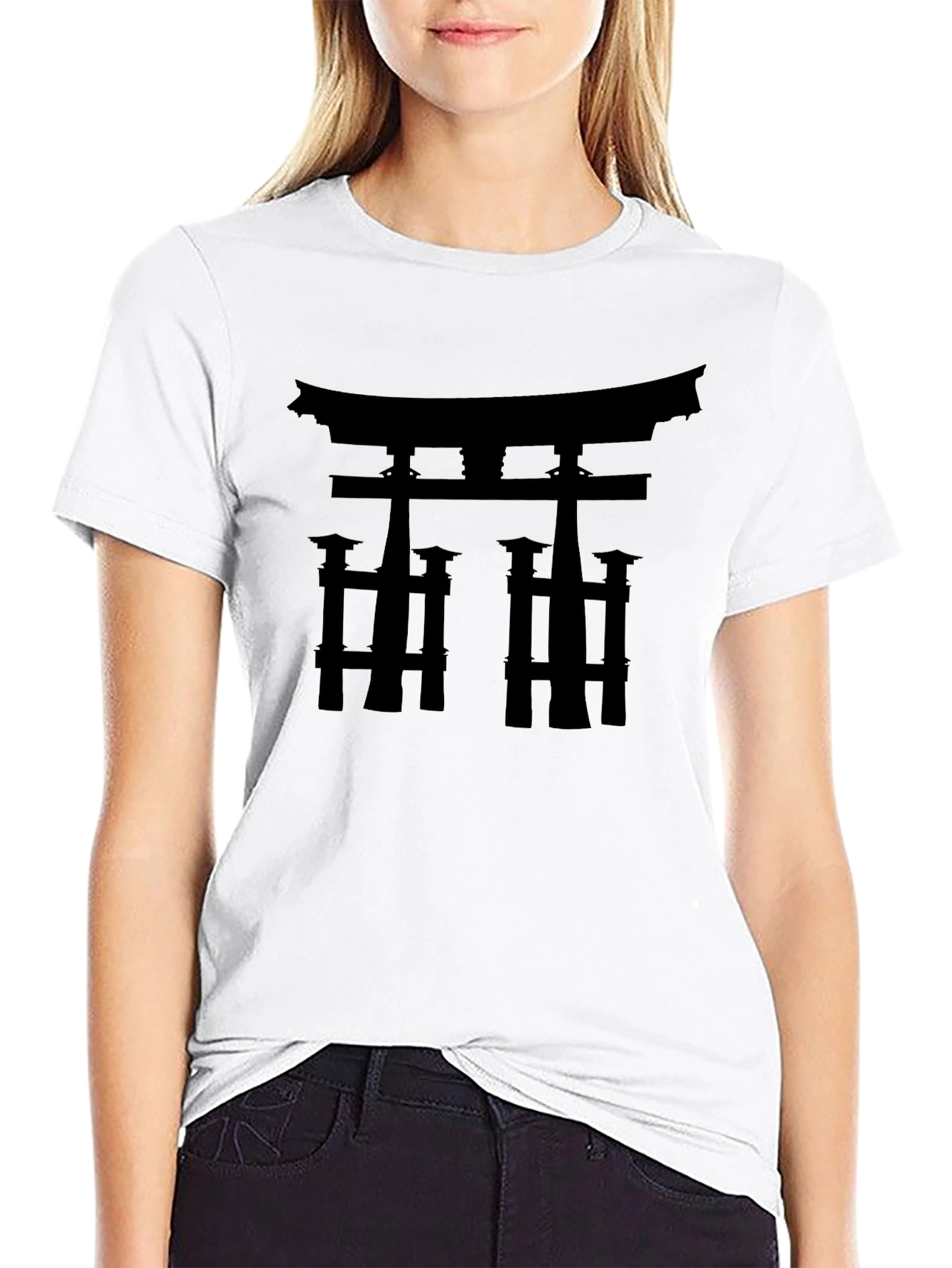 Torii Gate Graphic Tee - Japanese Architecture Shirt
