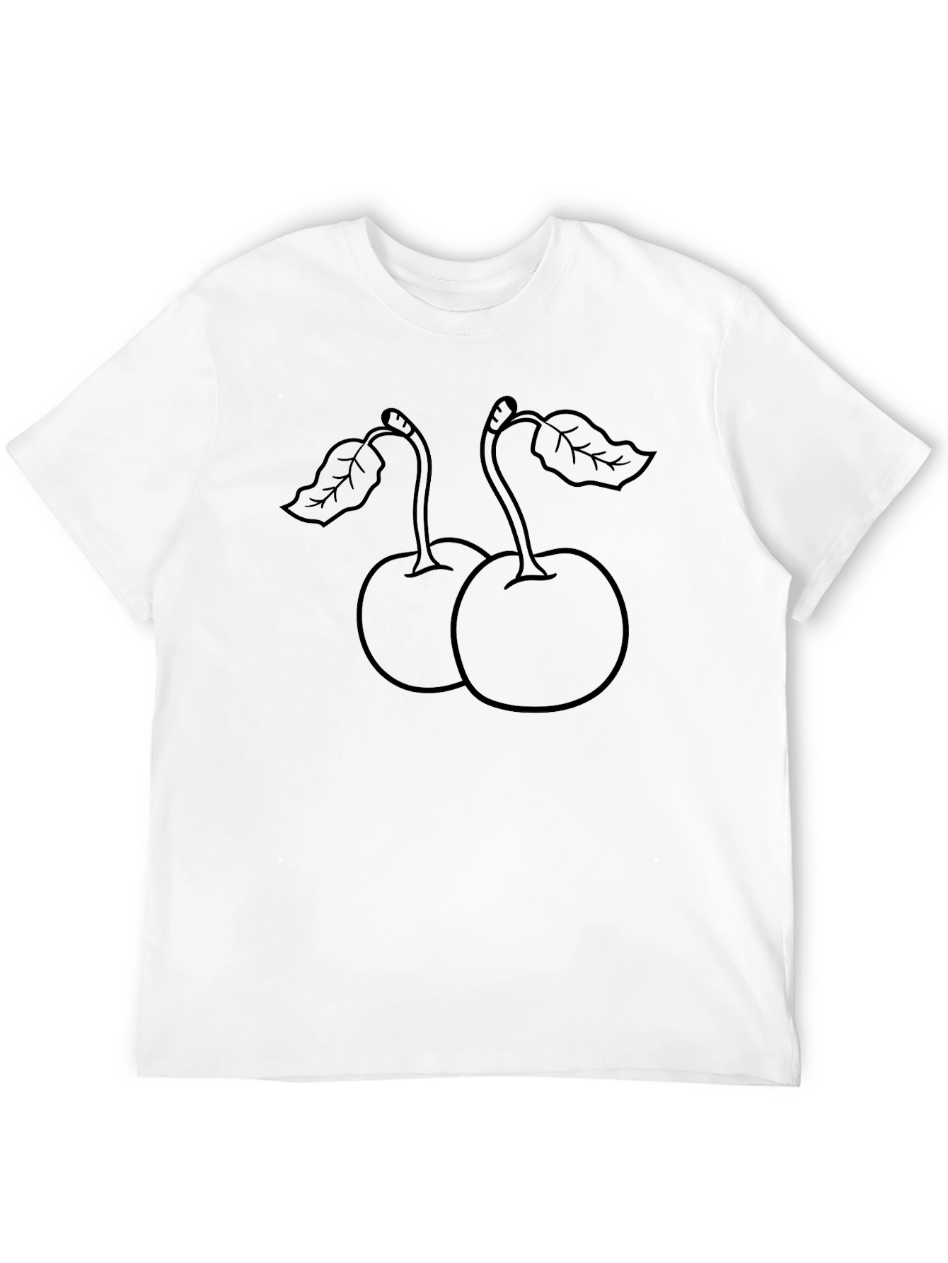 Cherry Graphic Tee - Classic Black Casual Wear