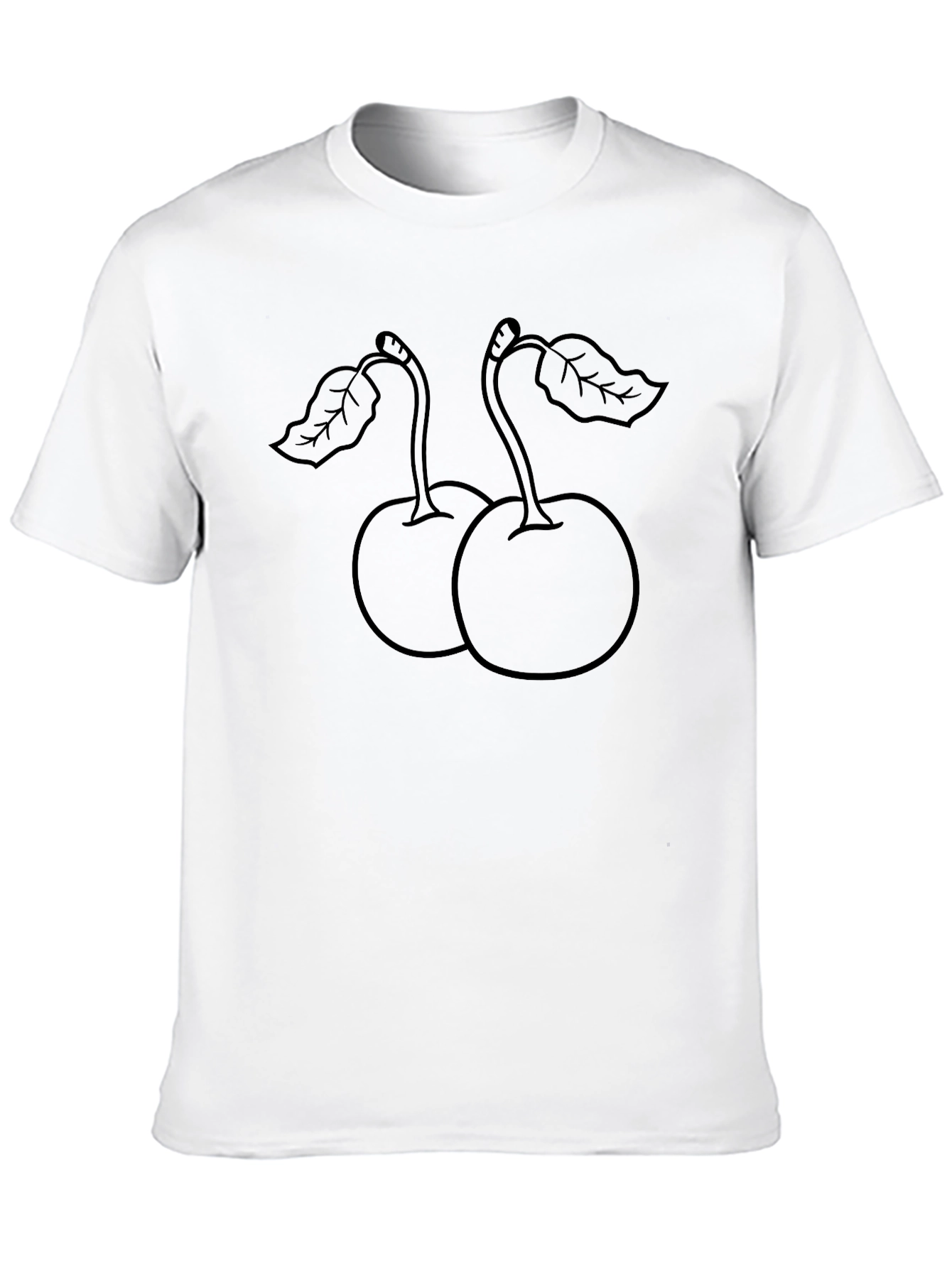 Cherry Graphic Tee - Classic Black Casual Wear
