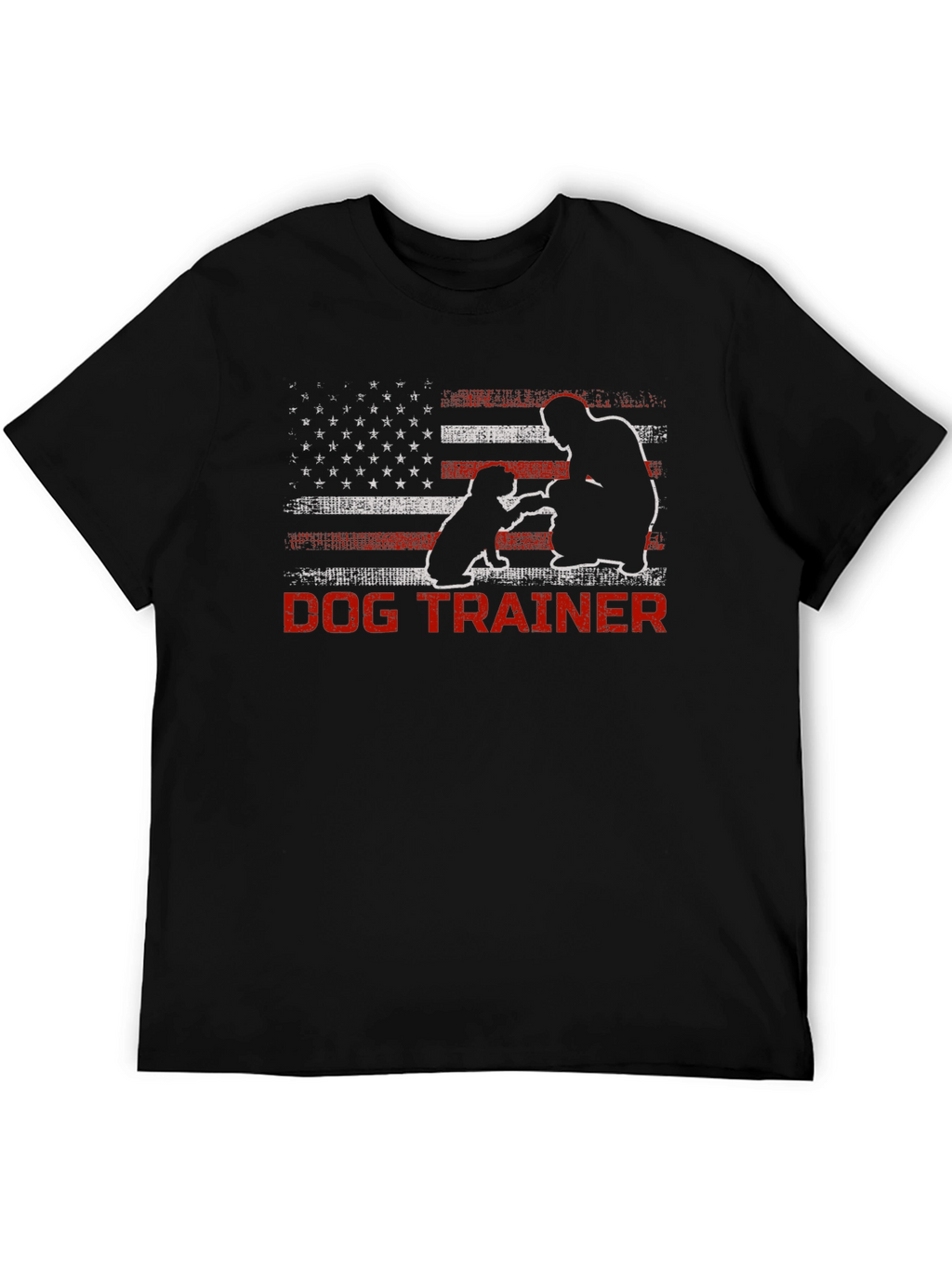 Dog Trainer American Flag T-Shirt