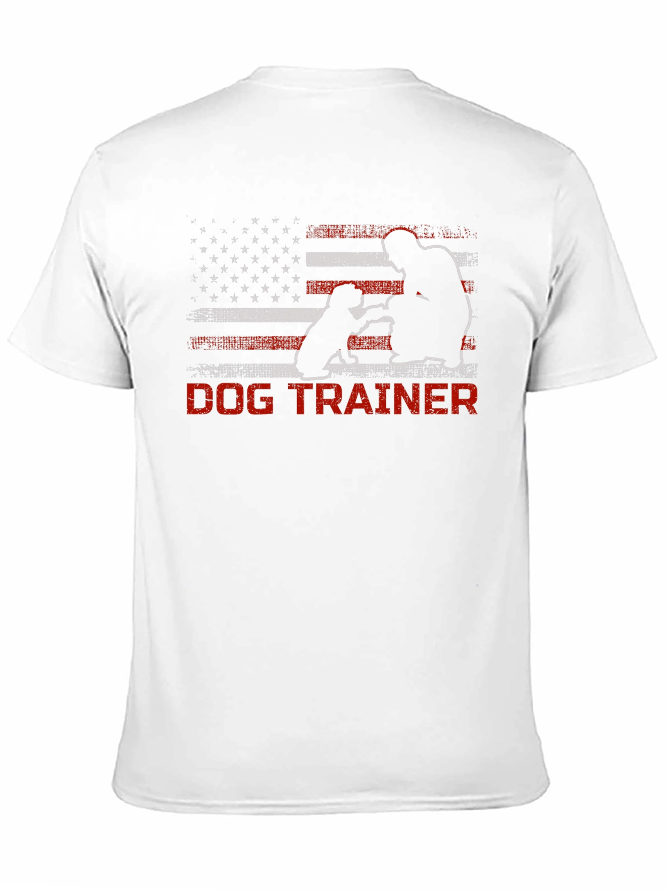 Dog Trainer American Flag T-Shirt