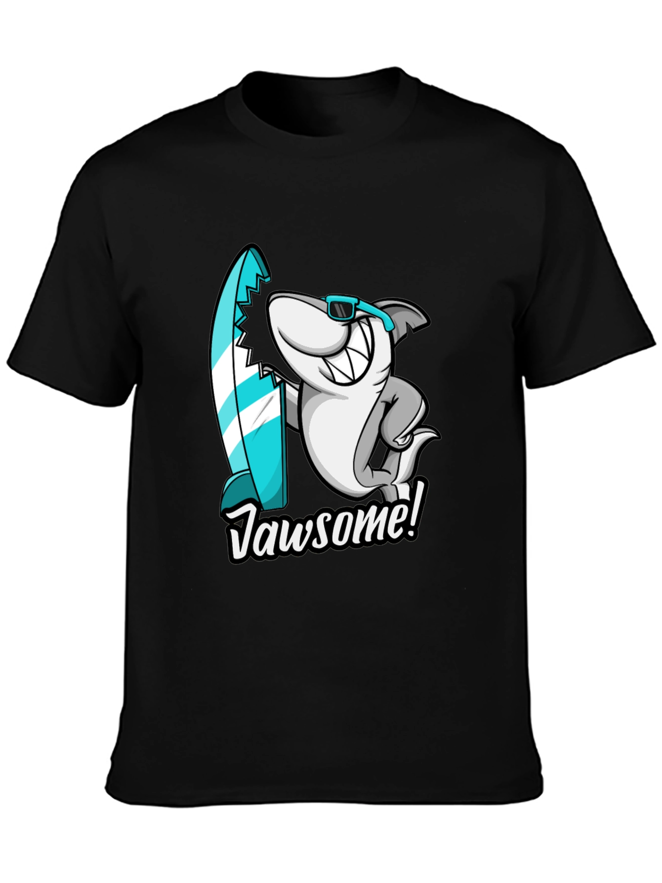 Jawsome Shark Graphic Tee - Cool Surf Style