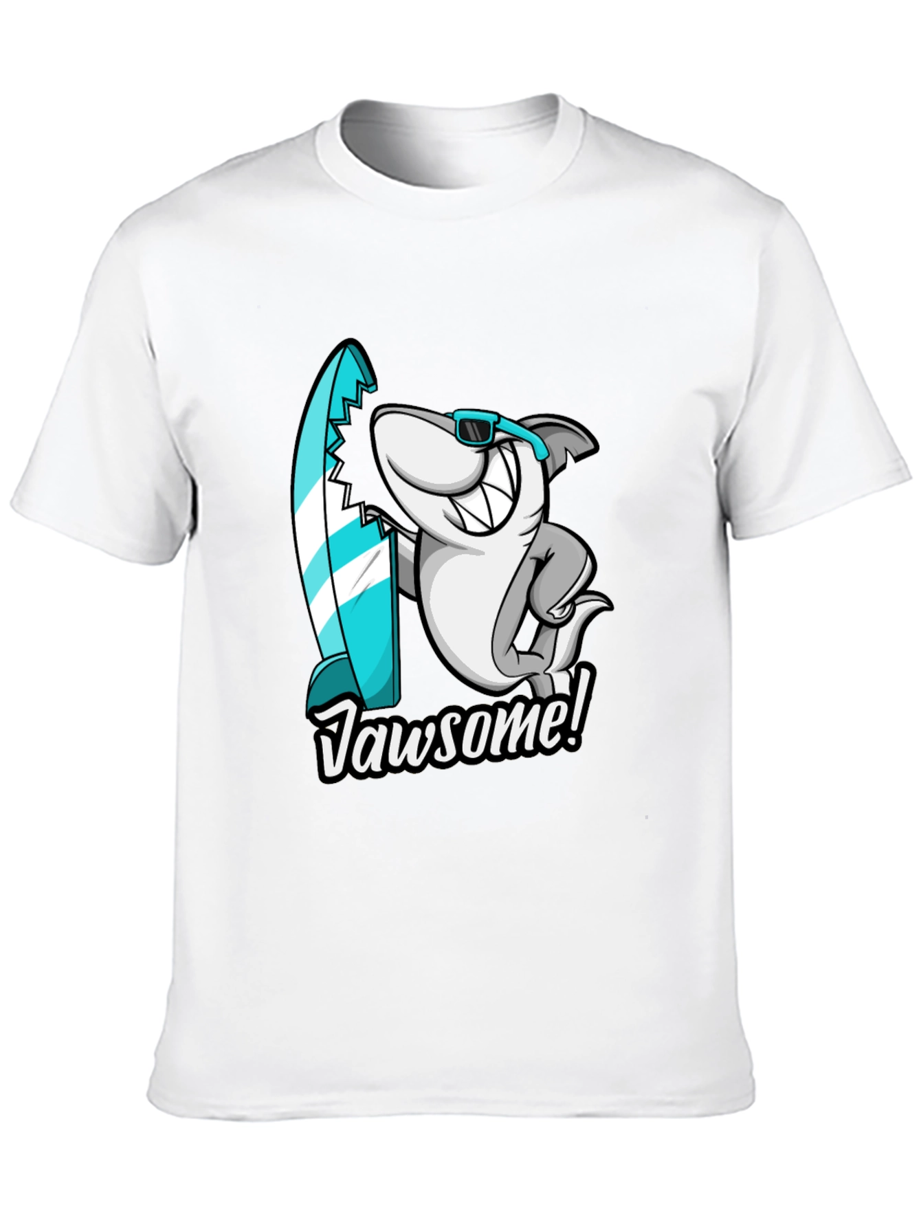 Jawsome Shark Graphic Tee - Cool Surf Style
