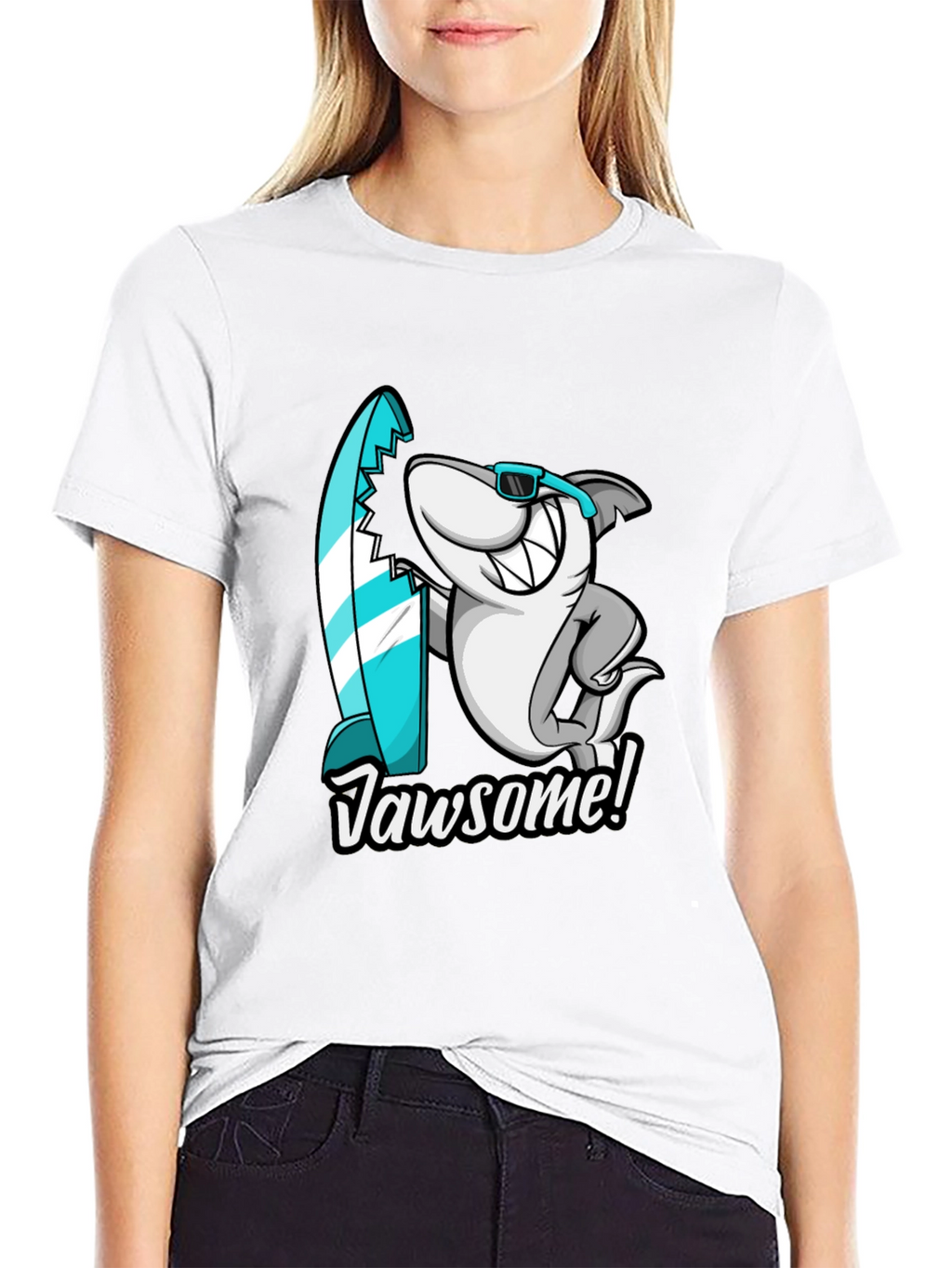 Jawsome Shark Graphic Tee - Cool Surf Style