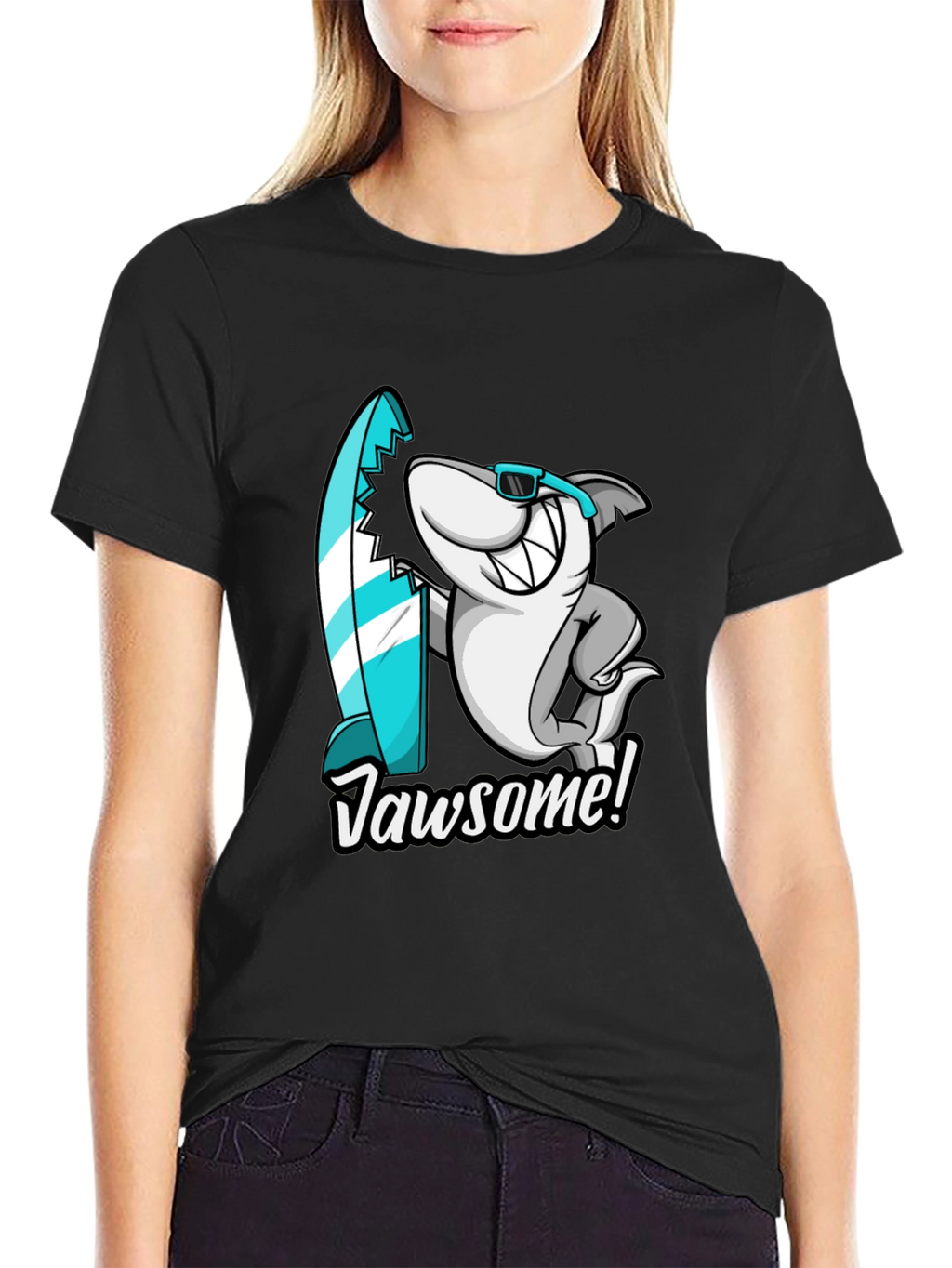 Jawsome Shark Graphic Tee - Cool Surf Style