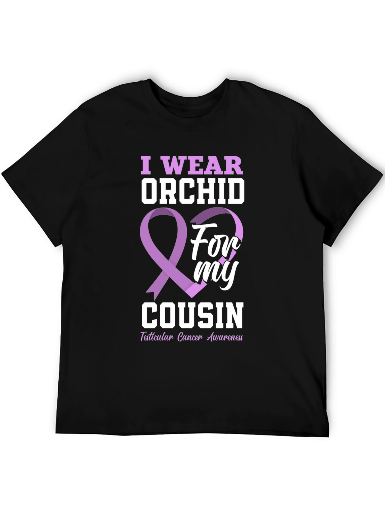 I Wear Orchid For My Cousin T-Shirt