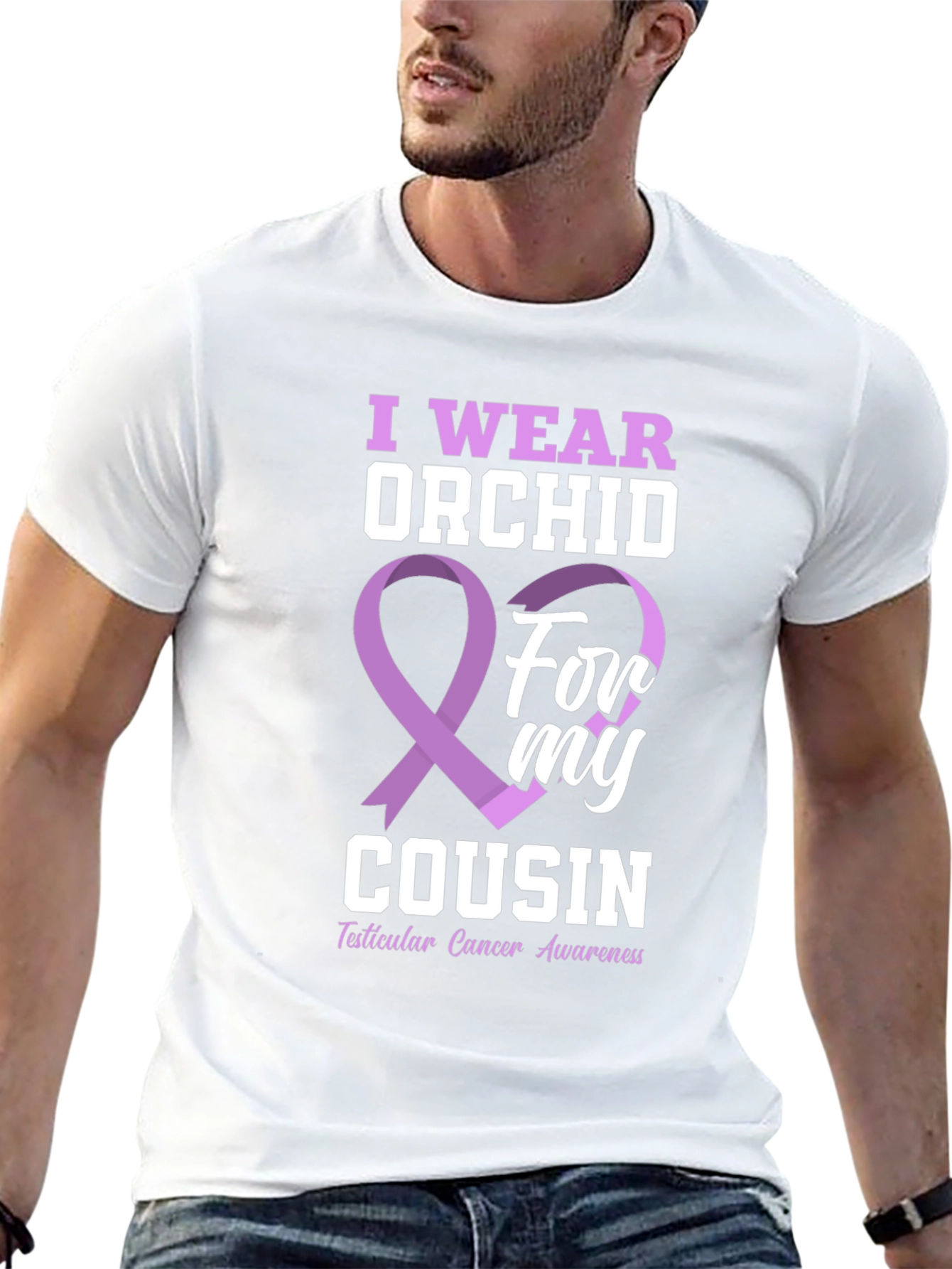 I Wear Orchid For My Cousin T-Shirt
