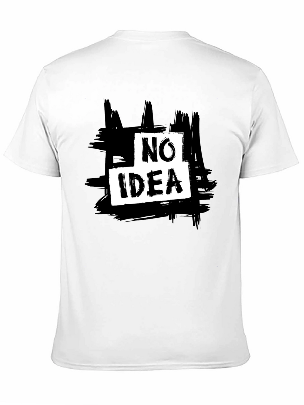 No Idea Graphic Tee - Mens Casual Black T-Shirt