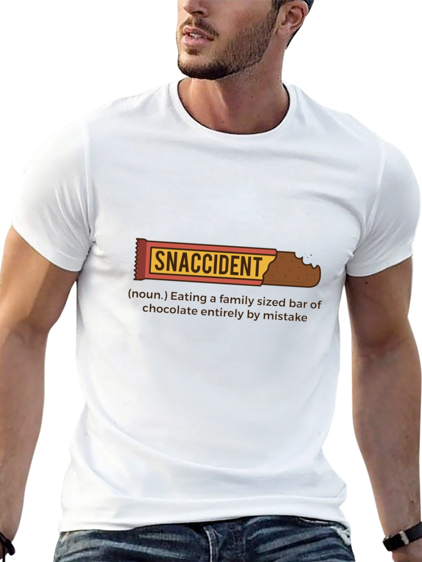 Snaccident T-Shirt - Funny Chocolate Lover Tee