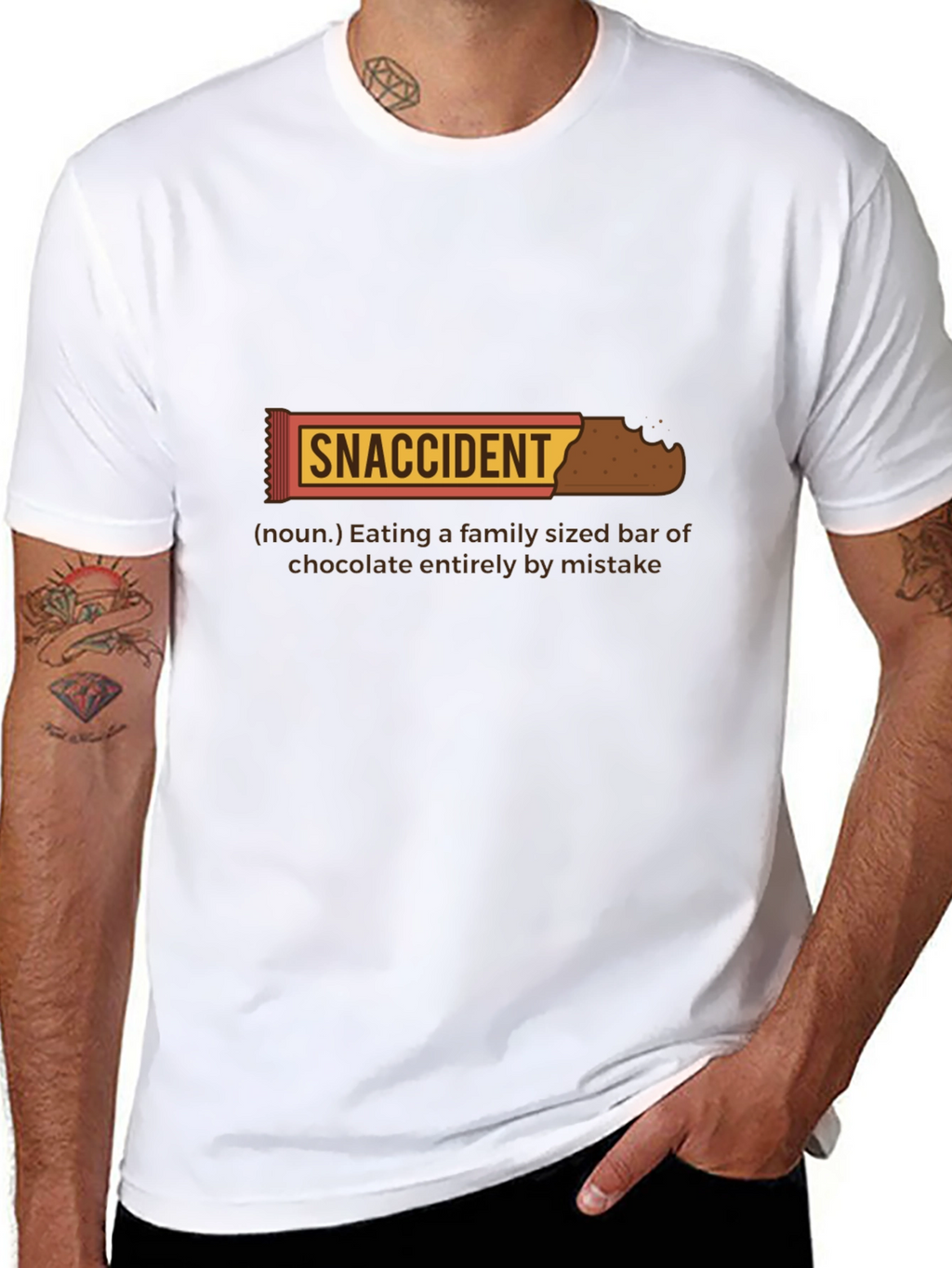 Snaccident T-Shirt - Funny Chocolate Lover Tee