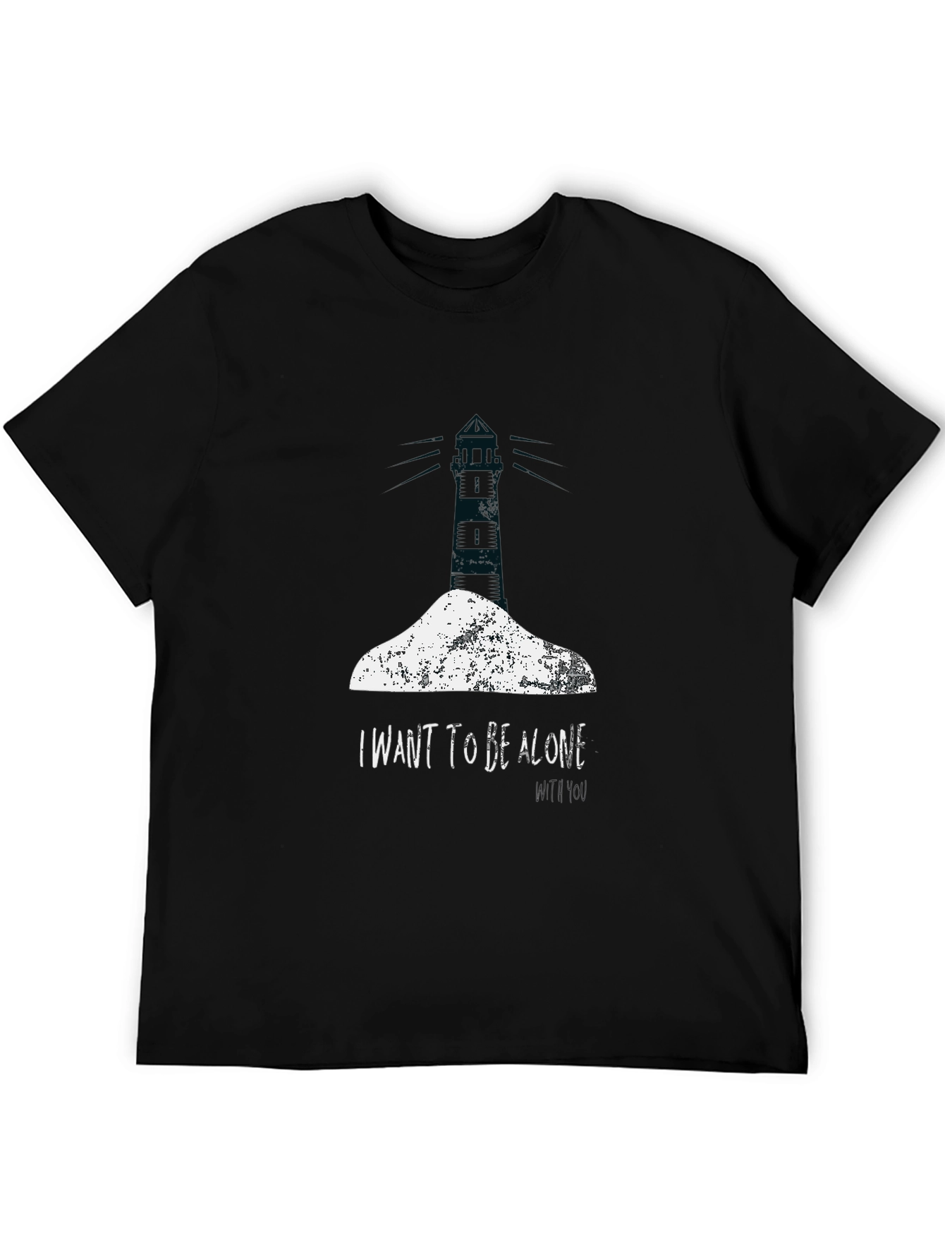 Lighthouse Graphic T-Shirt - I Want To Be Alone With You