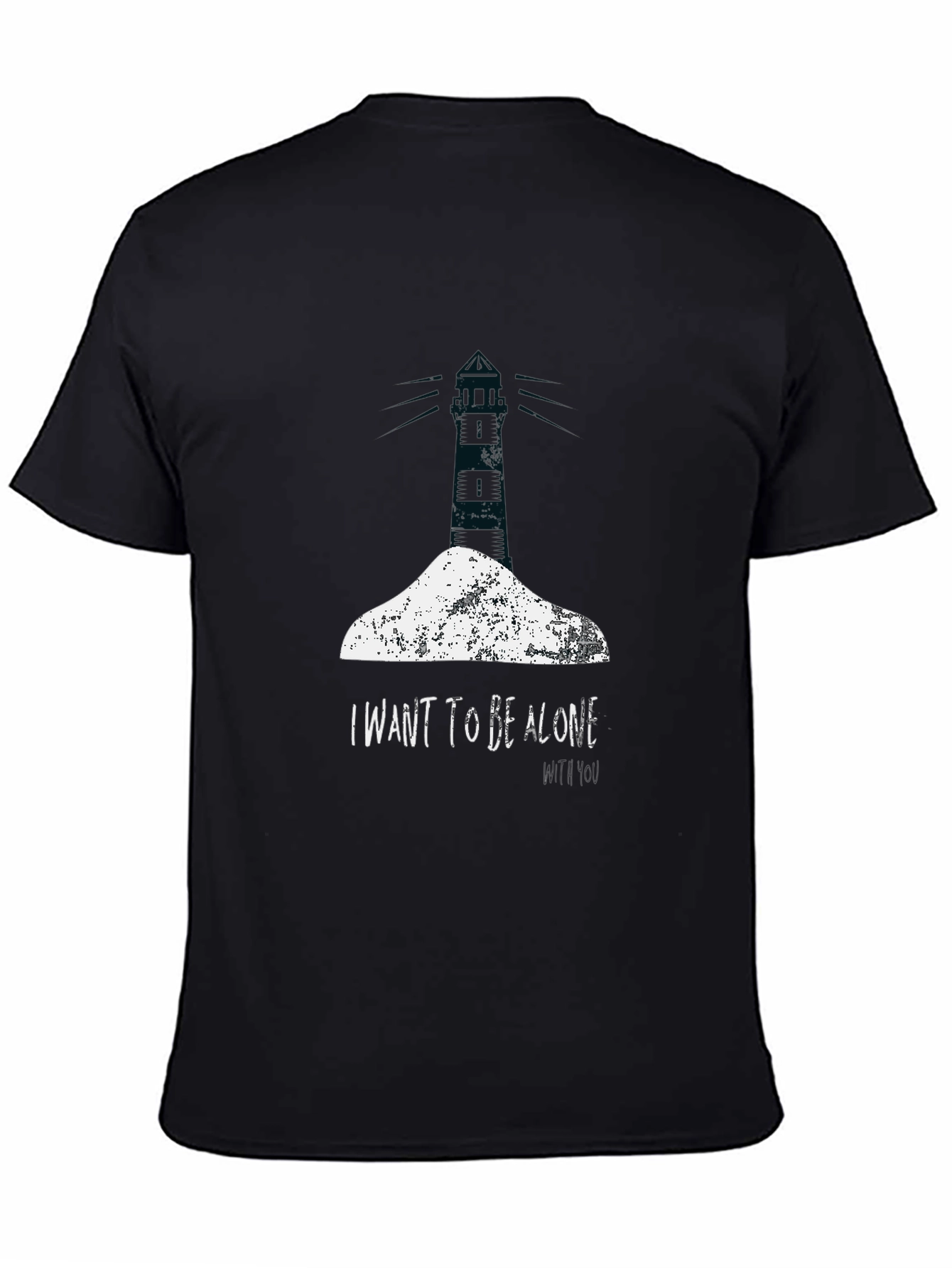 Lighthouse Graphic T-Shirt - I Want To Be Alone With You