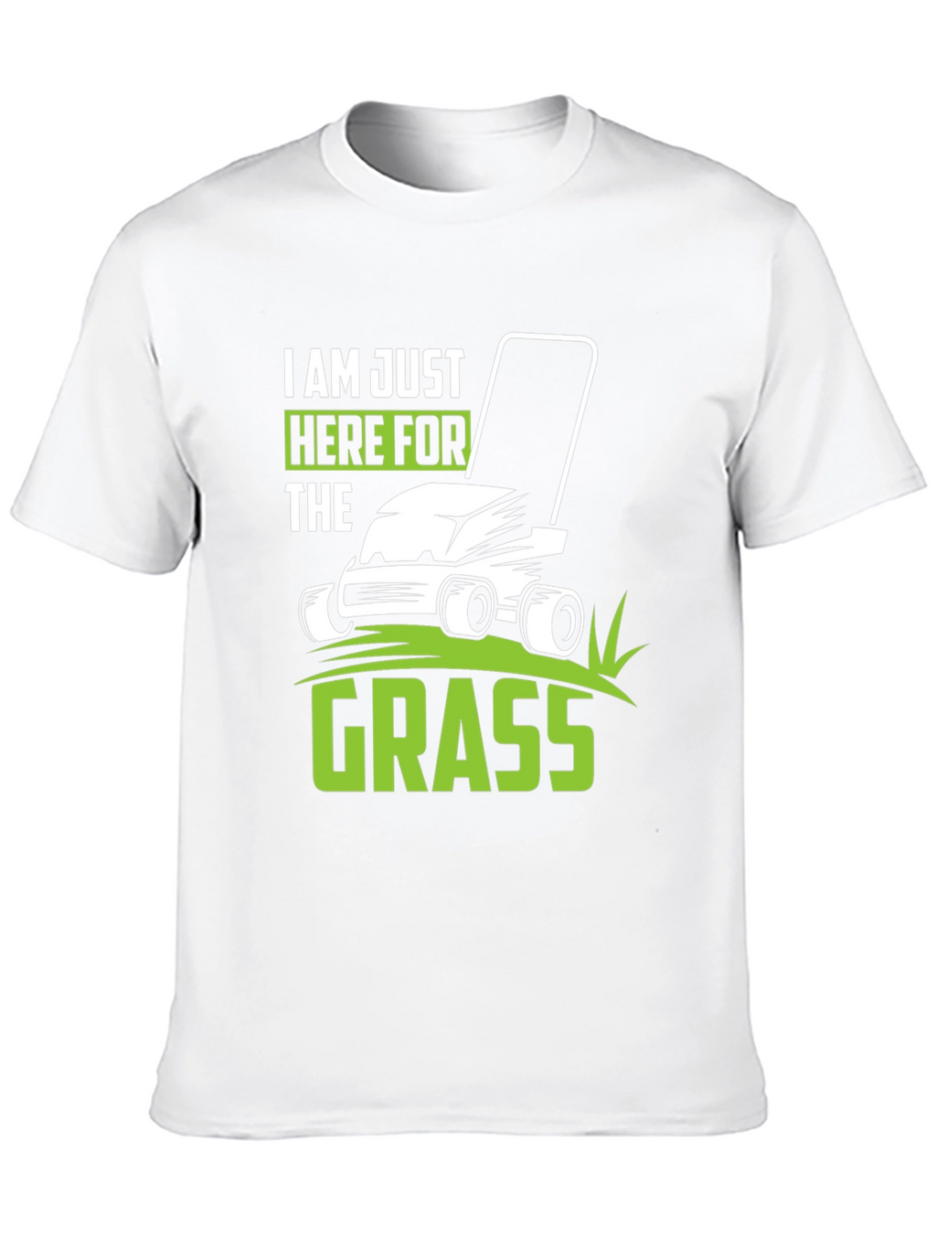 Im Just Here for the Grass Black T-Shirt