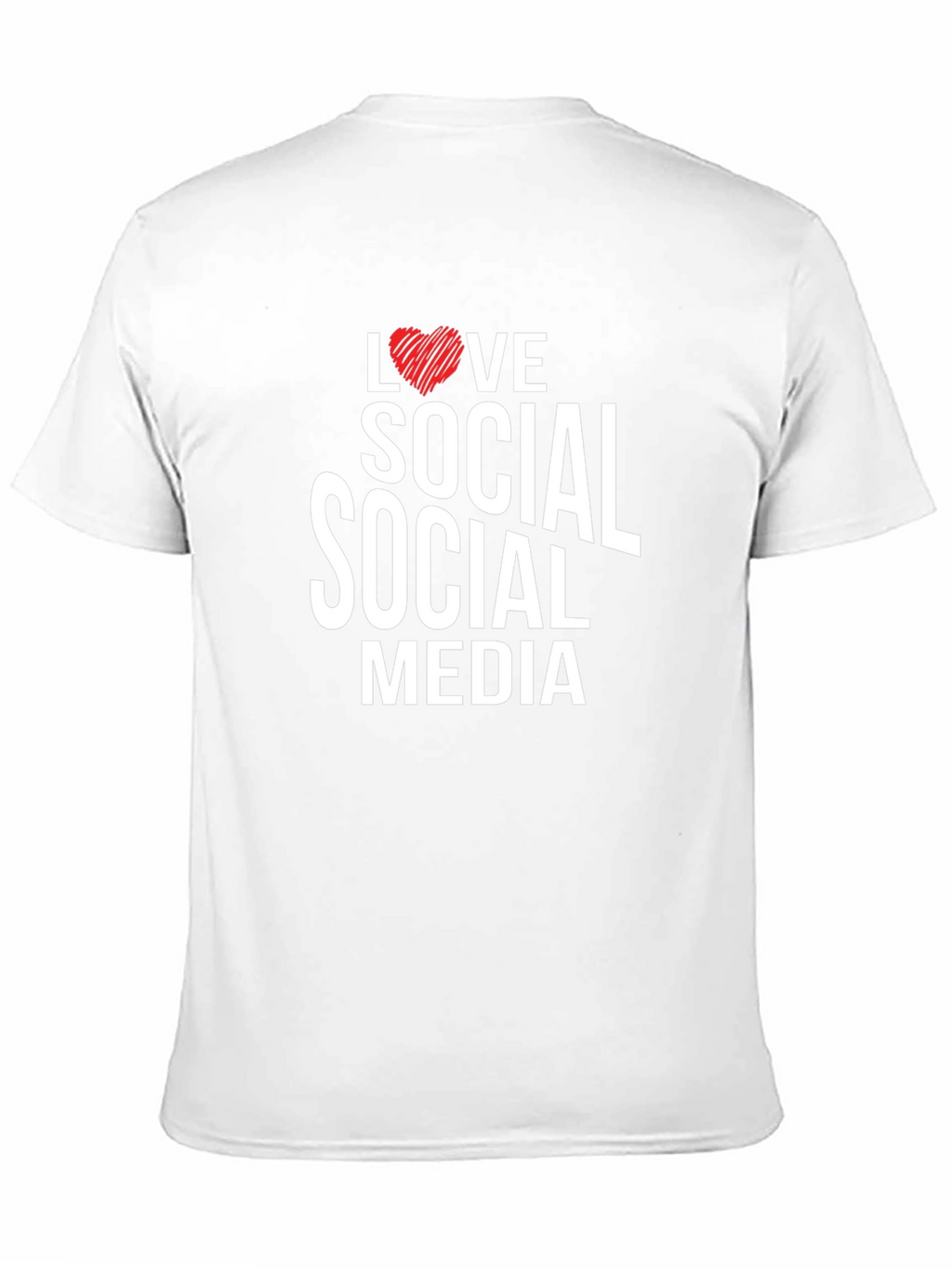 Love Social Media Black Graphic Tee