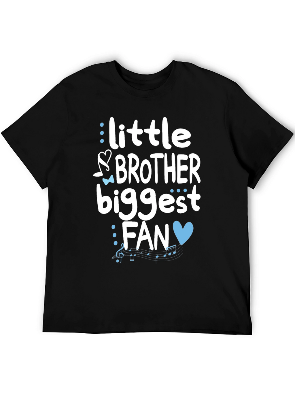 Little Brother Biggest Fan Graphic T-Shirt