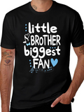 Little Brother Biggest Fan Graphic T-Shirt