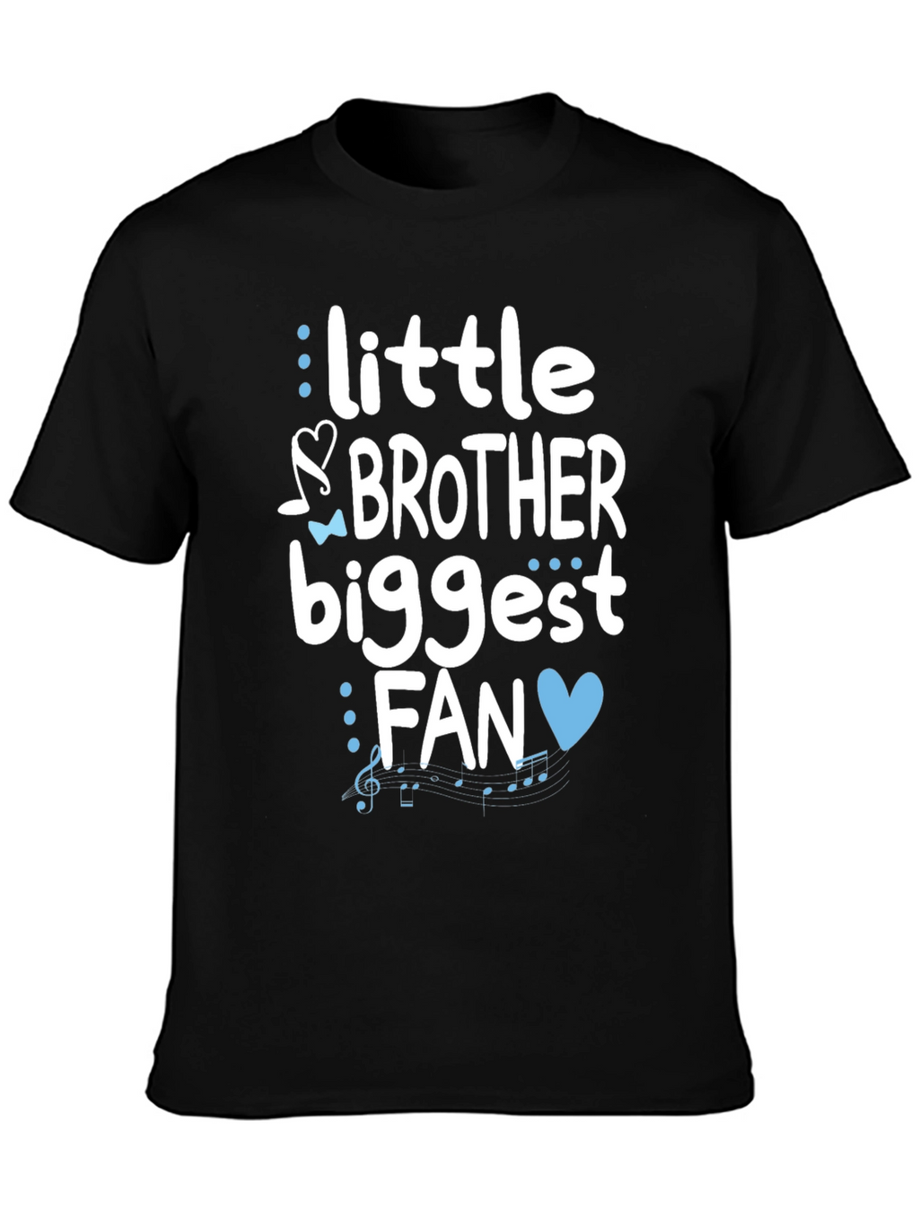 Little Brother Biggest Fan Graphic T-Shirt