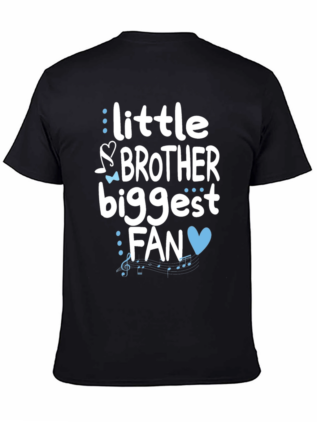 Little Brother Biggest Fan Graphic T-Shirt