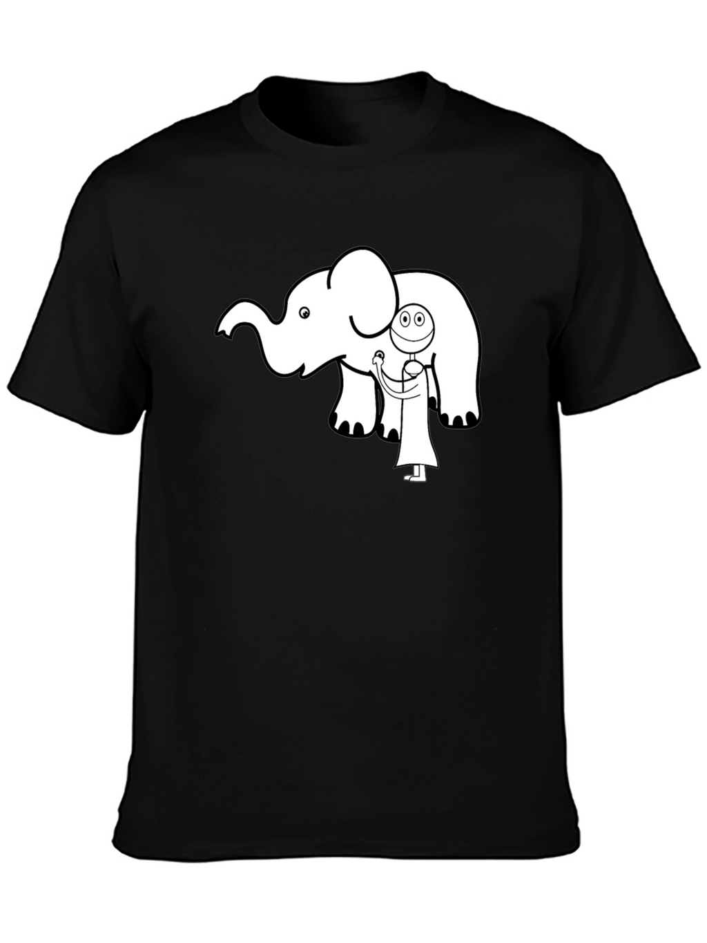 Elephant Doctor Graphic Tee - Cute Black T-Shirt