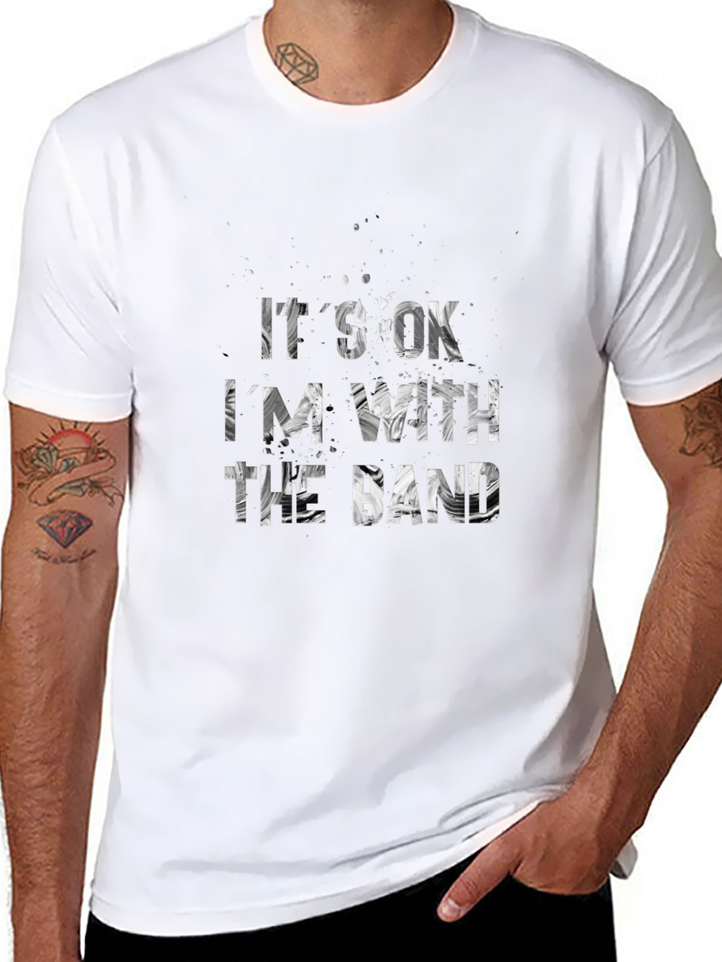 Its Ok Im With the Band Graphic Tee
