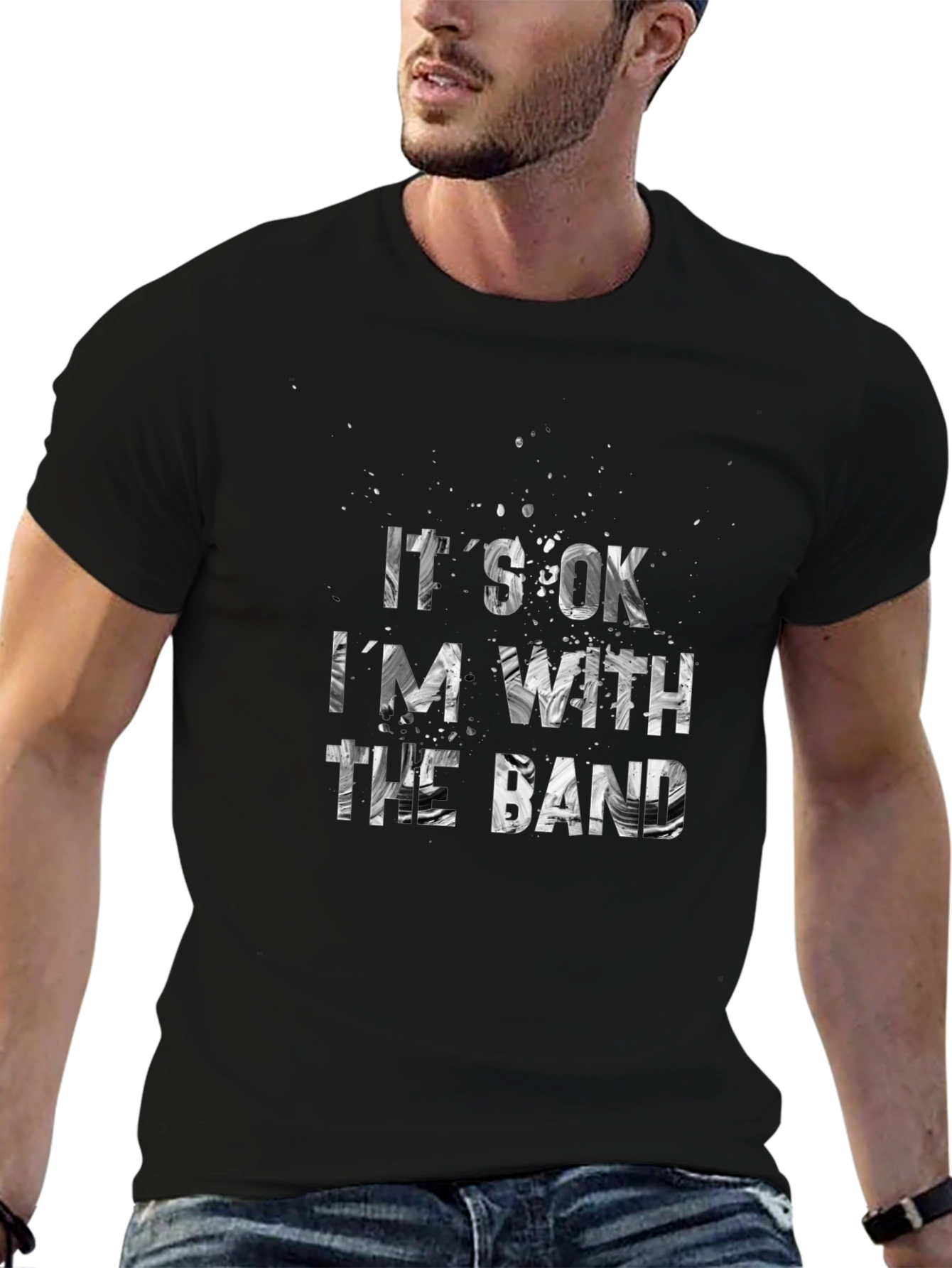 Its Ok Im With the Band Graphic Tee