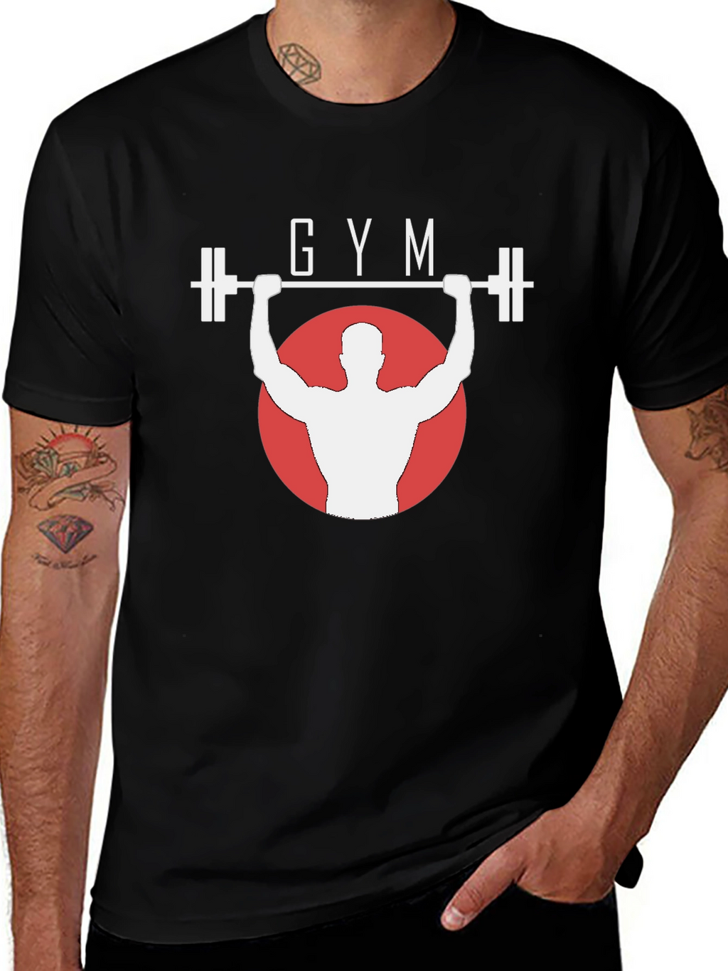 Gym Workout Black T-Shirt