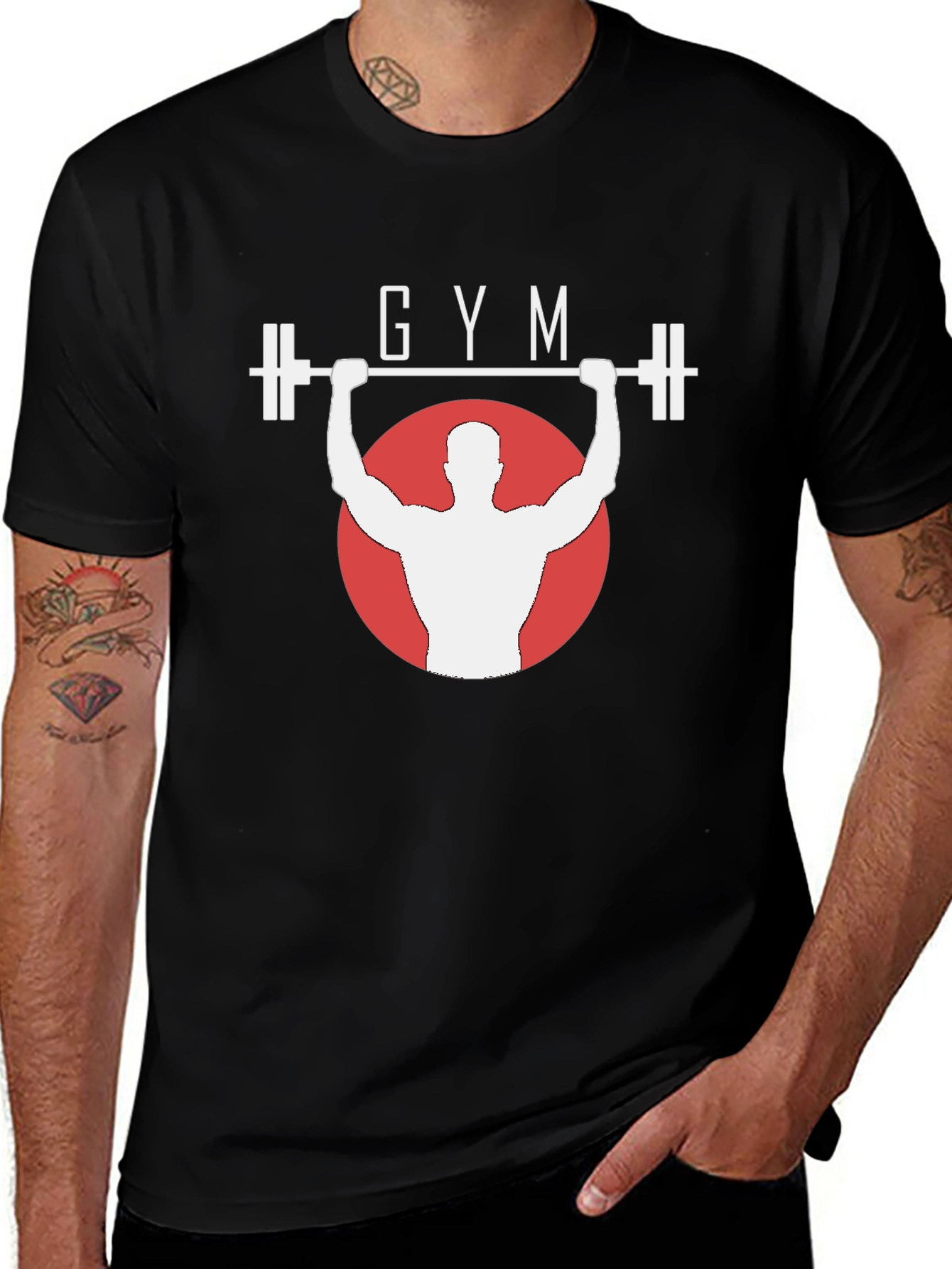 Gym Workout Black T-Shirt