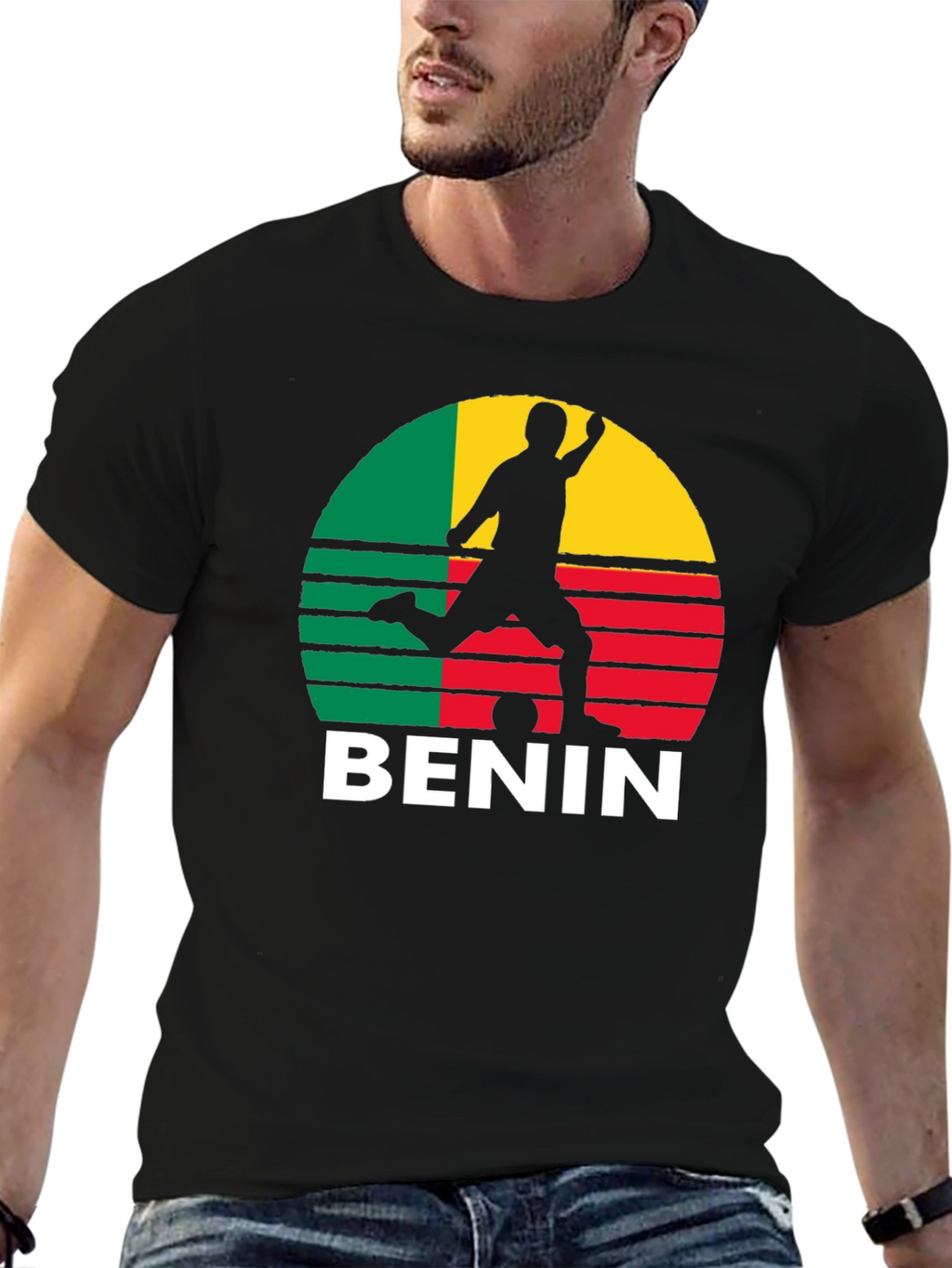 Benin Flag Soccer T-Shirt