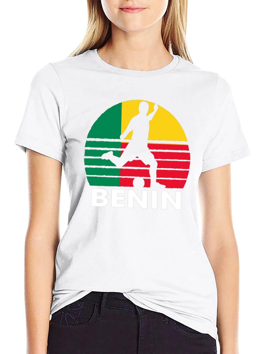Benin Flag Soccer T-Shirt