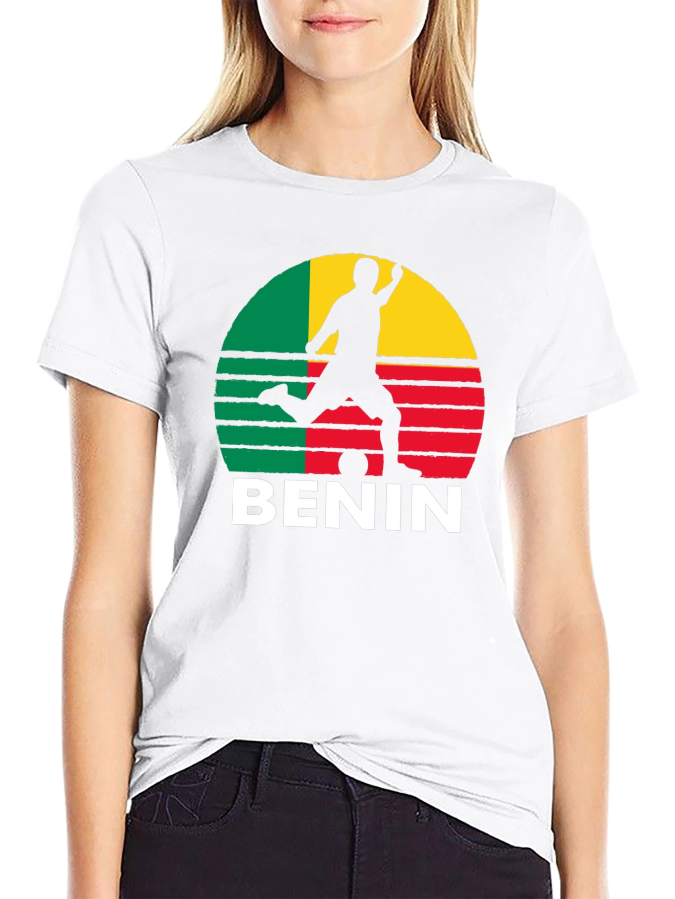 Benin Flag Soccer T-Shirt