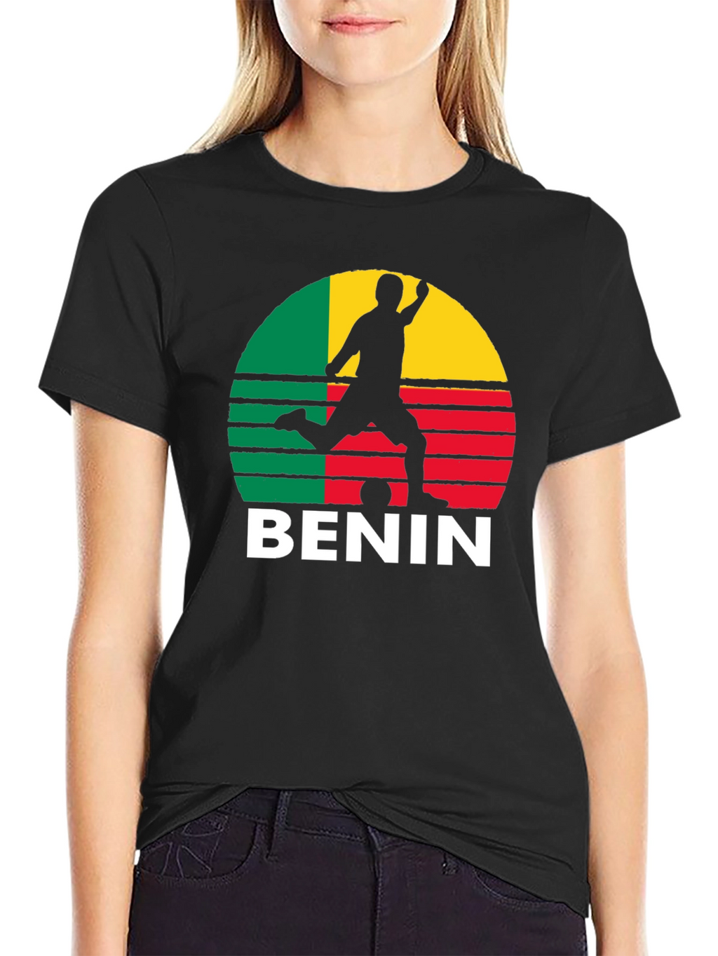 Benin Flag Soccer T-Shirt