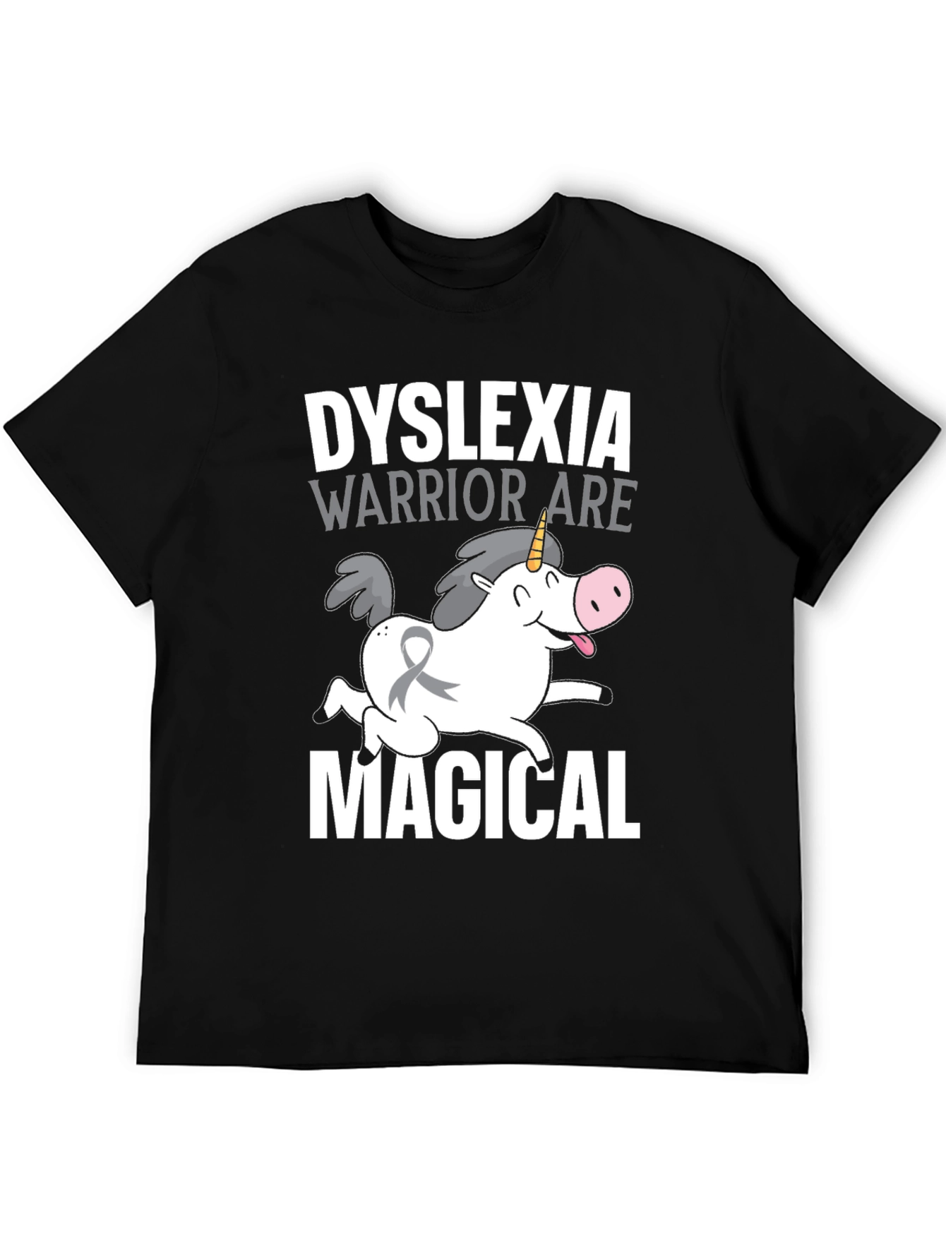 Dyslexia Warrior Unicorn T-Shirt - Awareness and Magical!