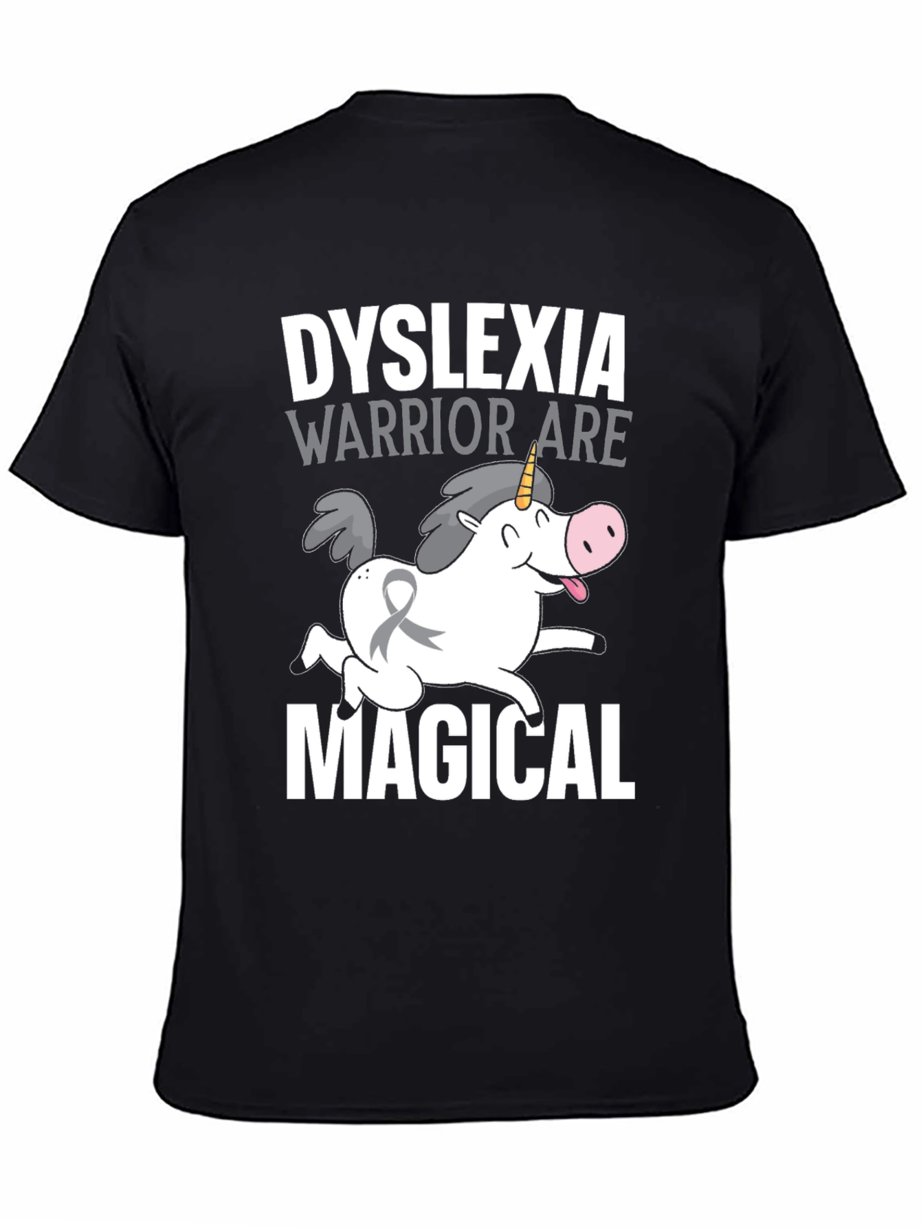 Dyslexia Warrior Unicorn T-Shirt - Awareness and Magical!